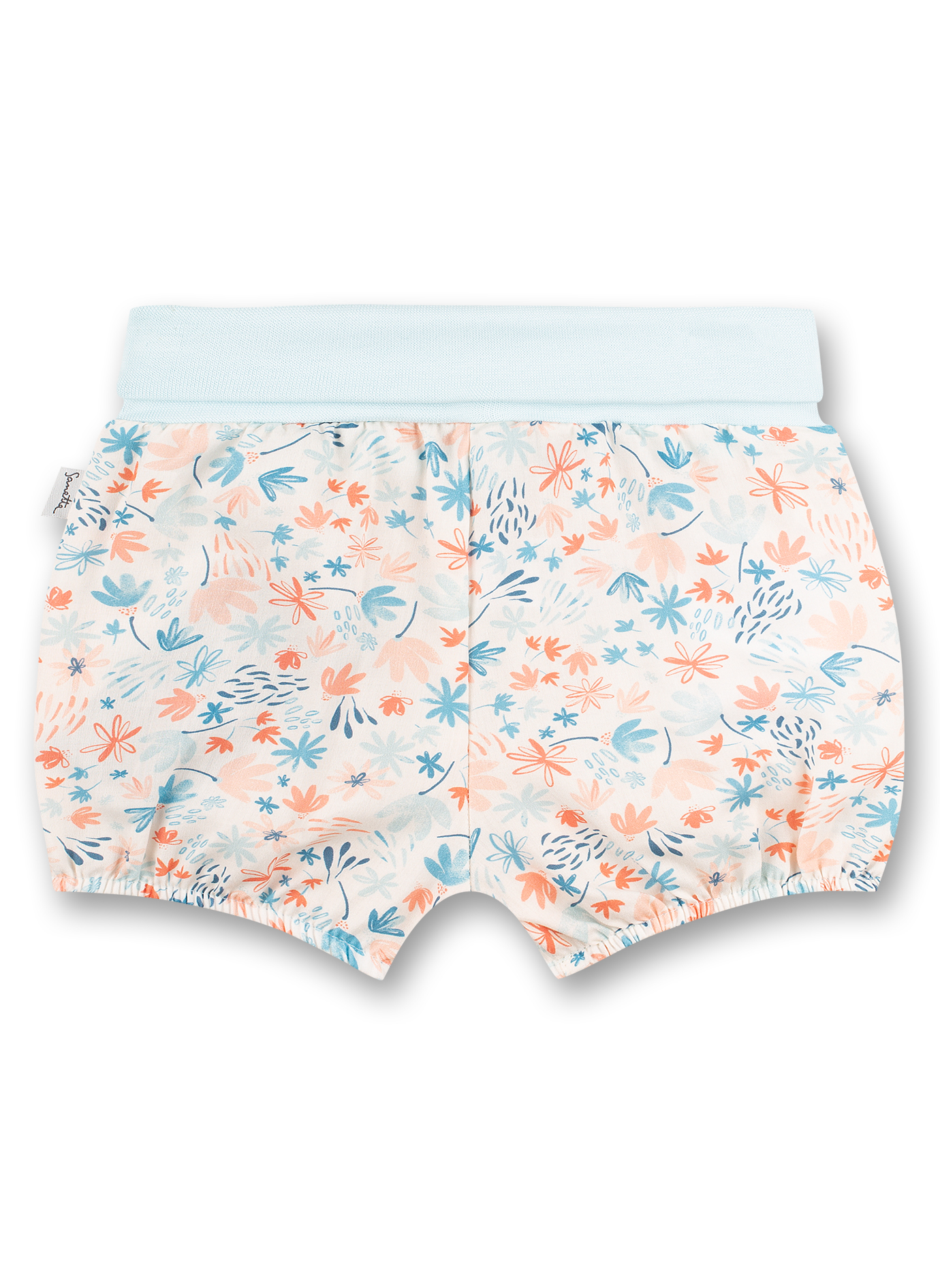 Mädchen-Shorts Weiß Blumen-Allover Kangaroo