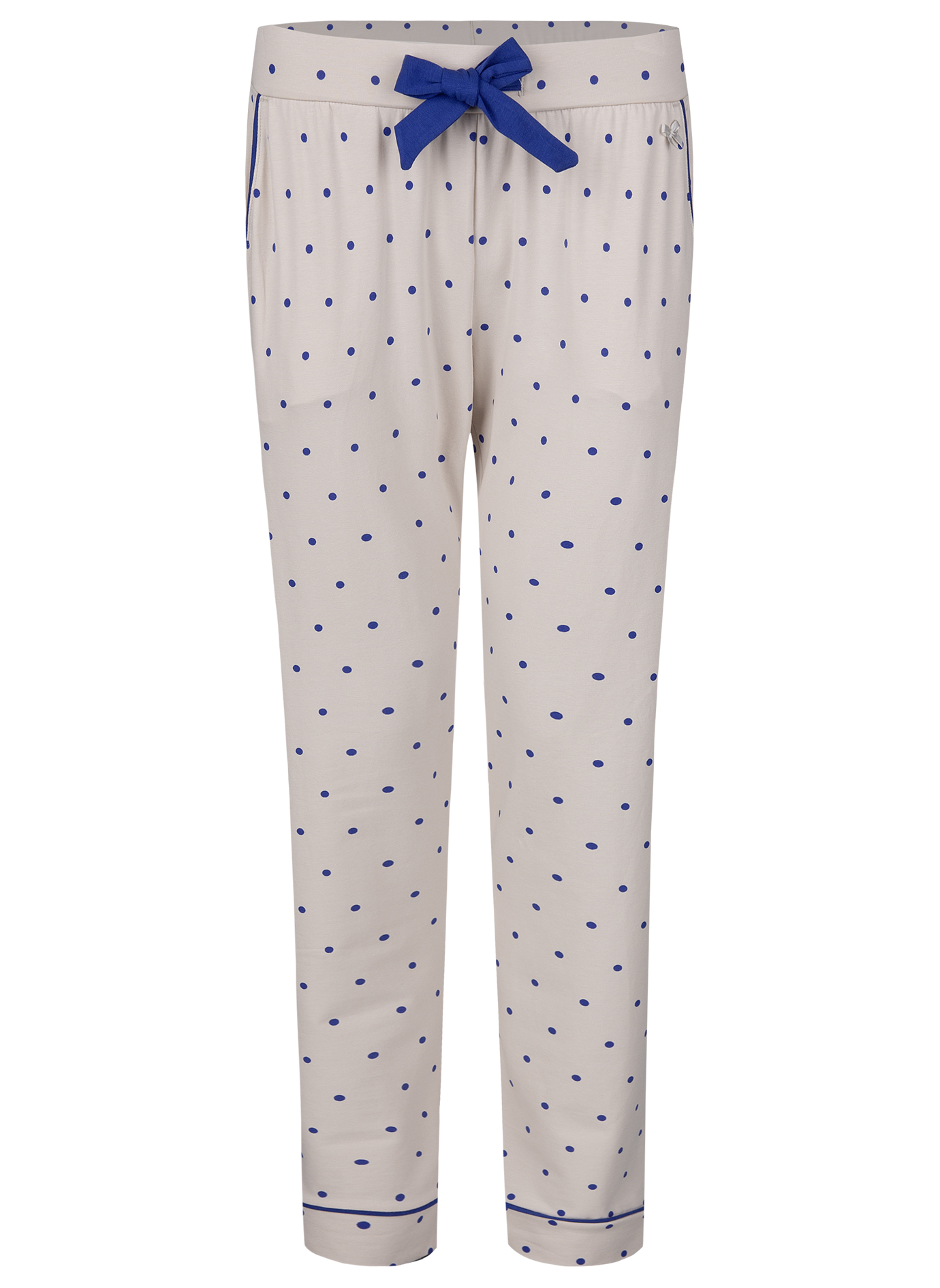 Damen-Pyjamahose Beige Dots