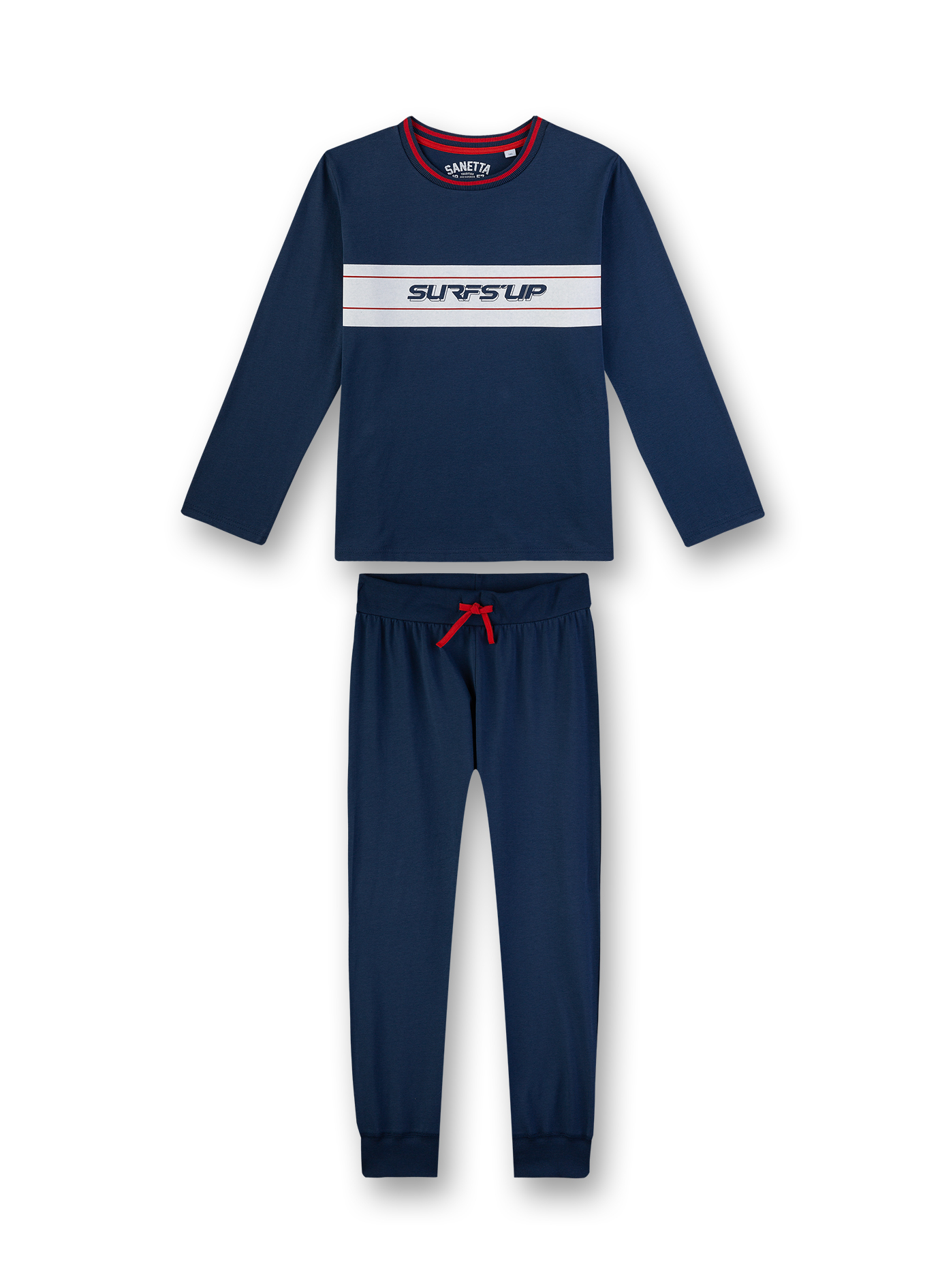 Jungen-Schlafanzug lang Blau Surf Seekers