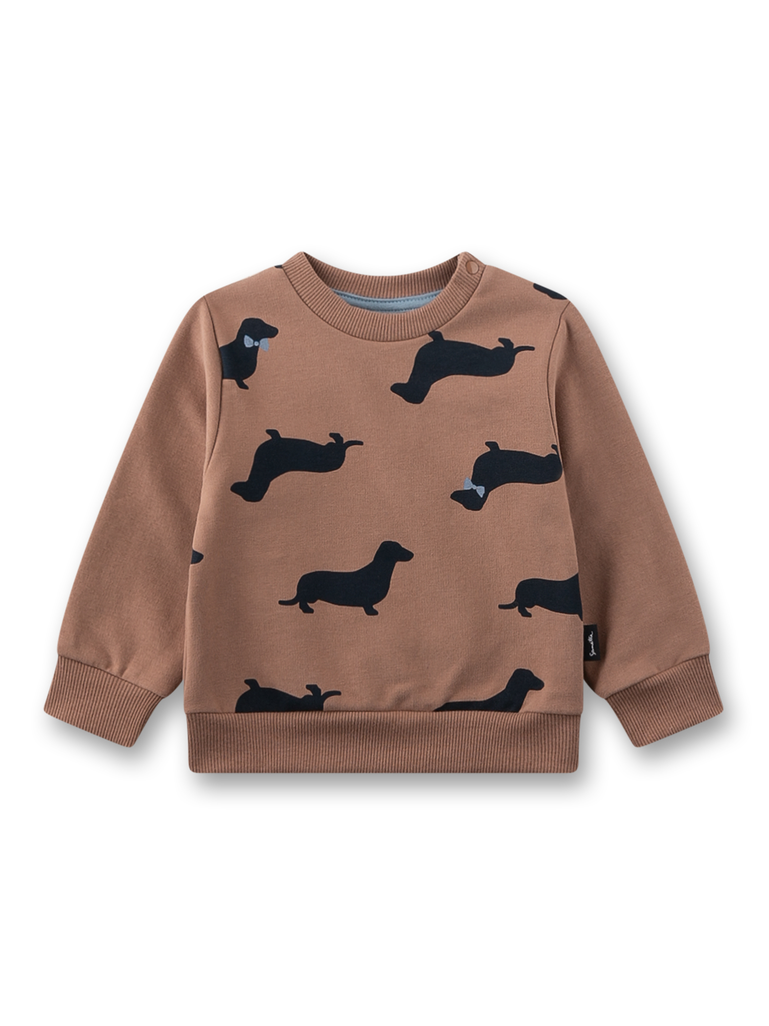 Jungen-Sweatshirt braun Dackel
