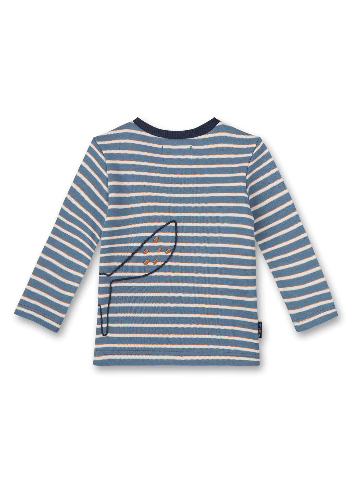 Jungen-Shirt Blau geringelt Clever Fox