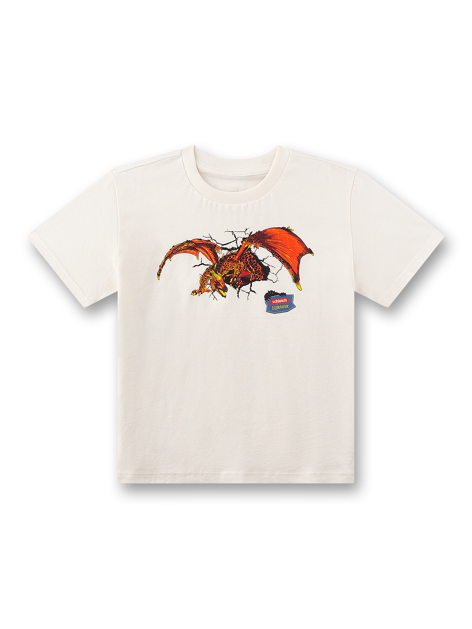 T-Shirt, Drache, Flugdesign, Rissiges Grafik, Kurzarm