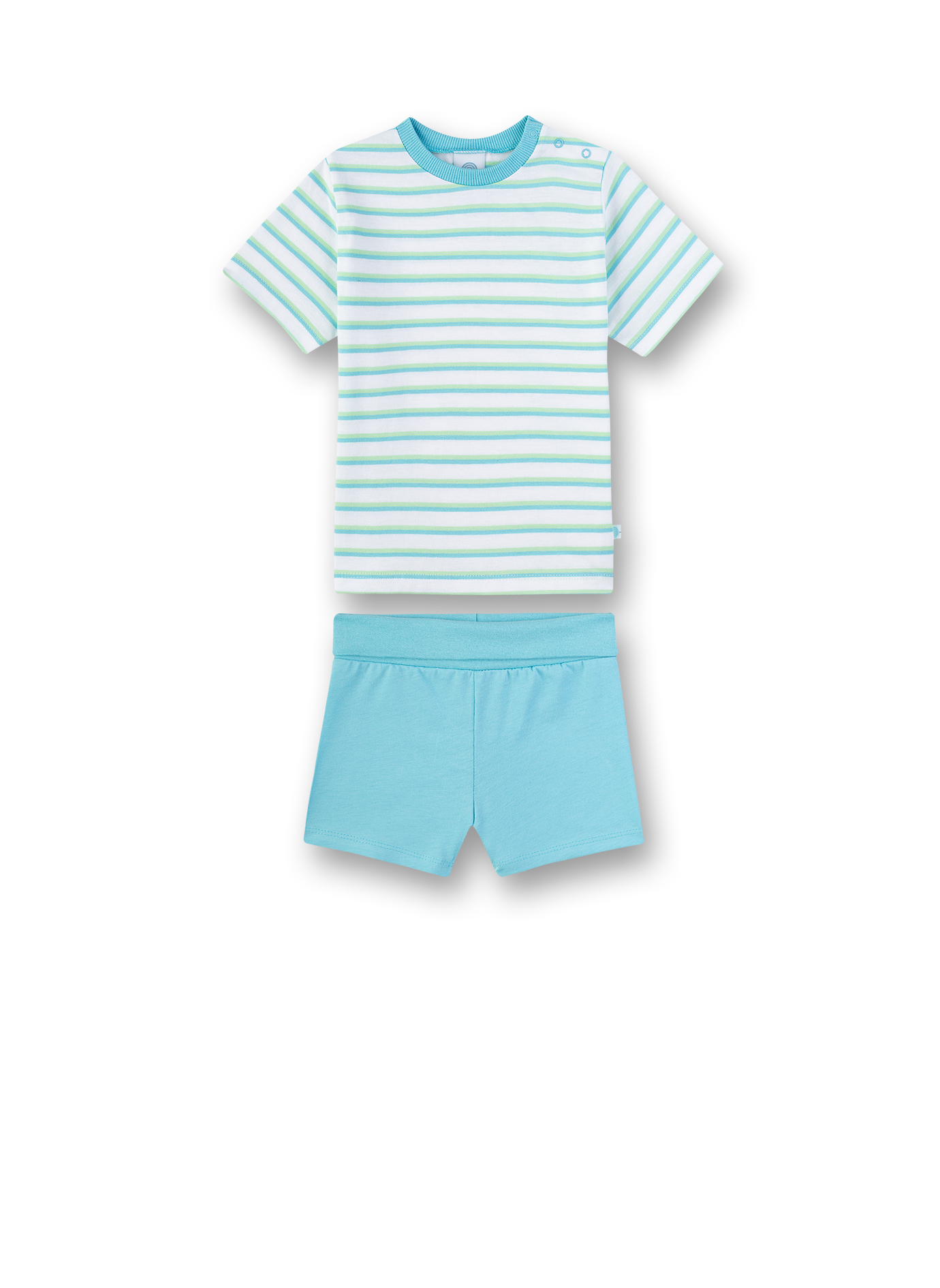 Jungen-Schlafanzug Blau-geringelt Lion