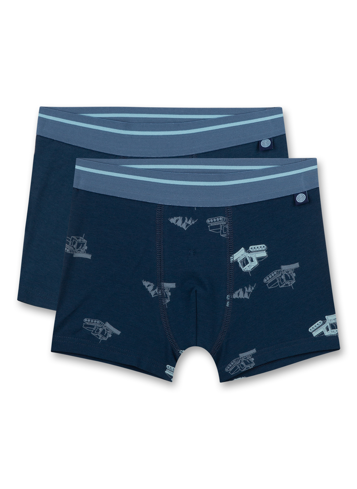 Jungen-Hipshirts (Doppelpack) Blau