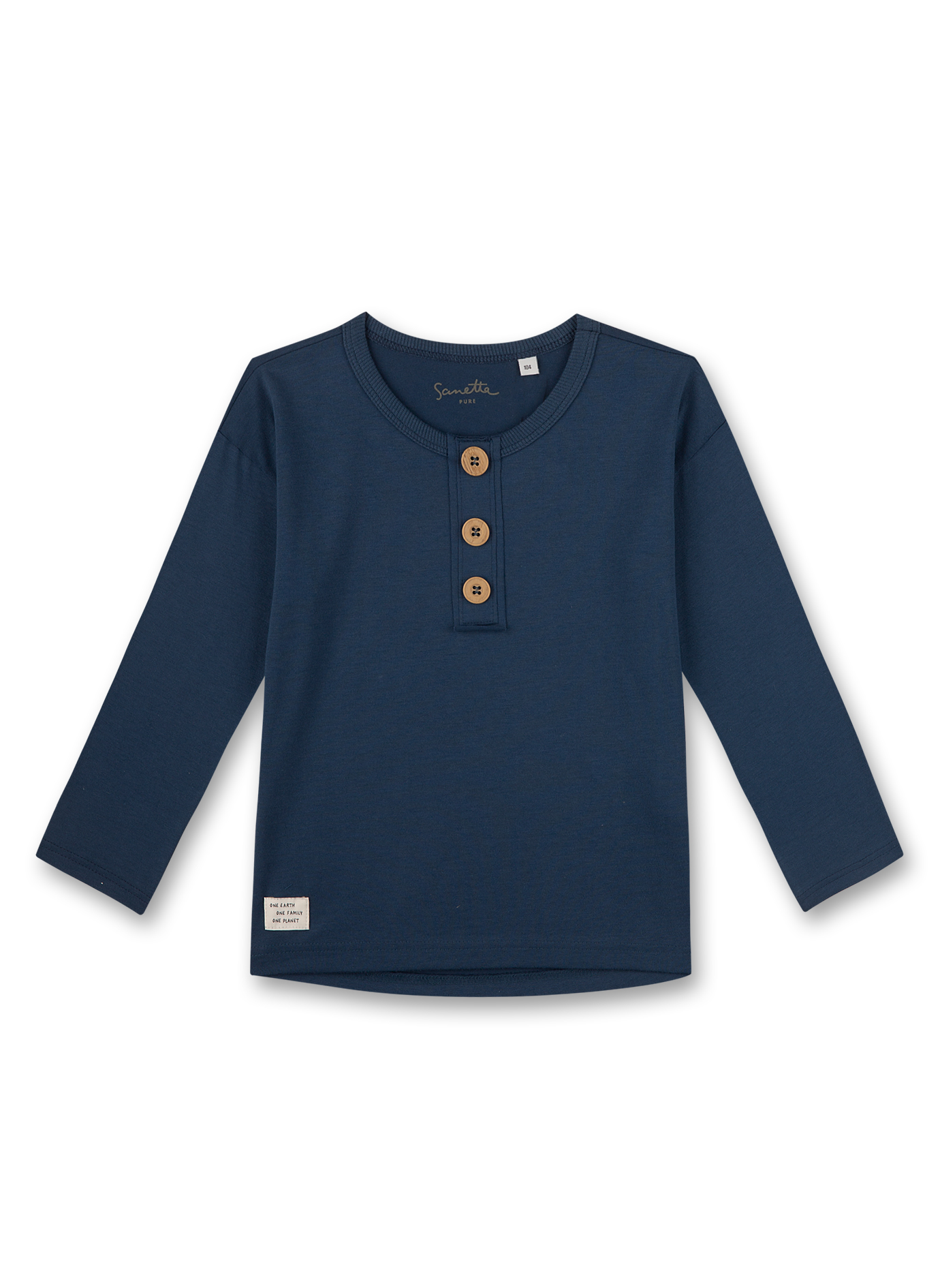 Jungen-Shirt langarm Blau