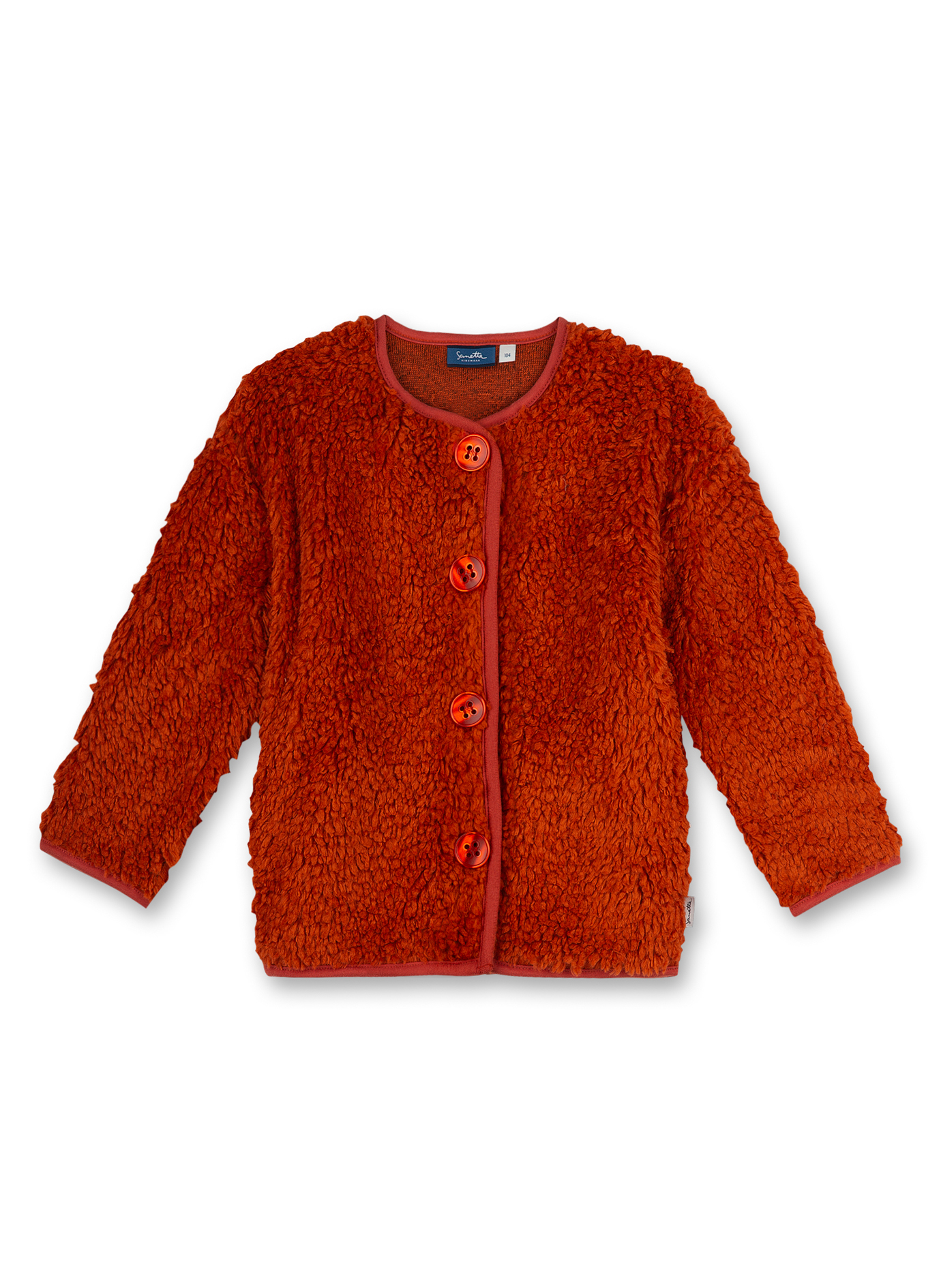 Mädchen-Teddyjacke Rot Sweet Desaster