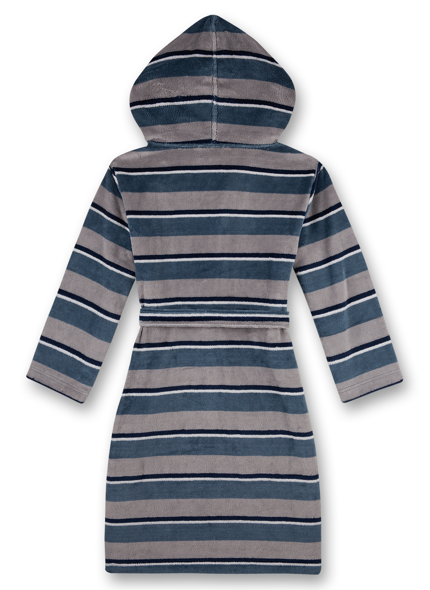 Jungen-Bademantel Blau Ringel
