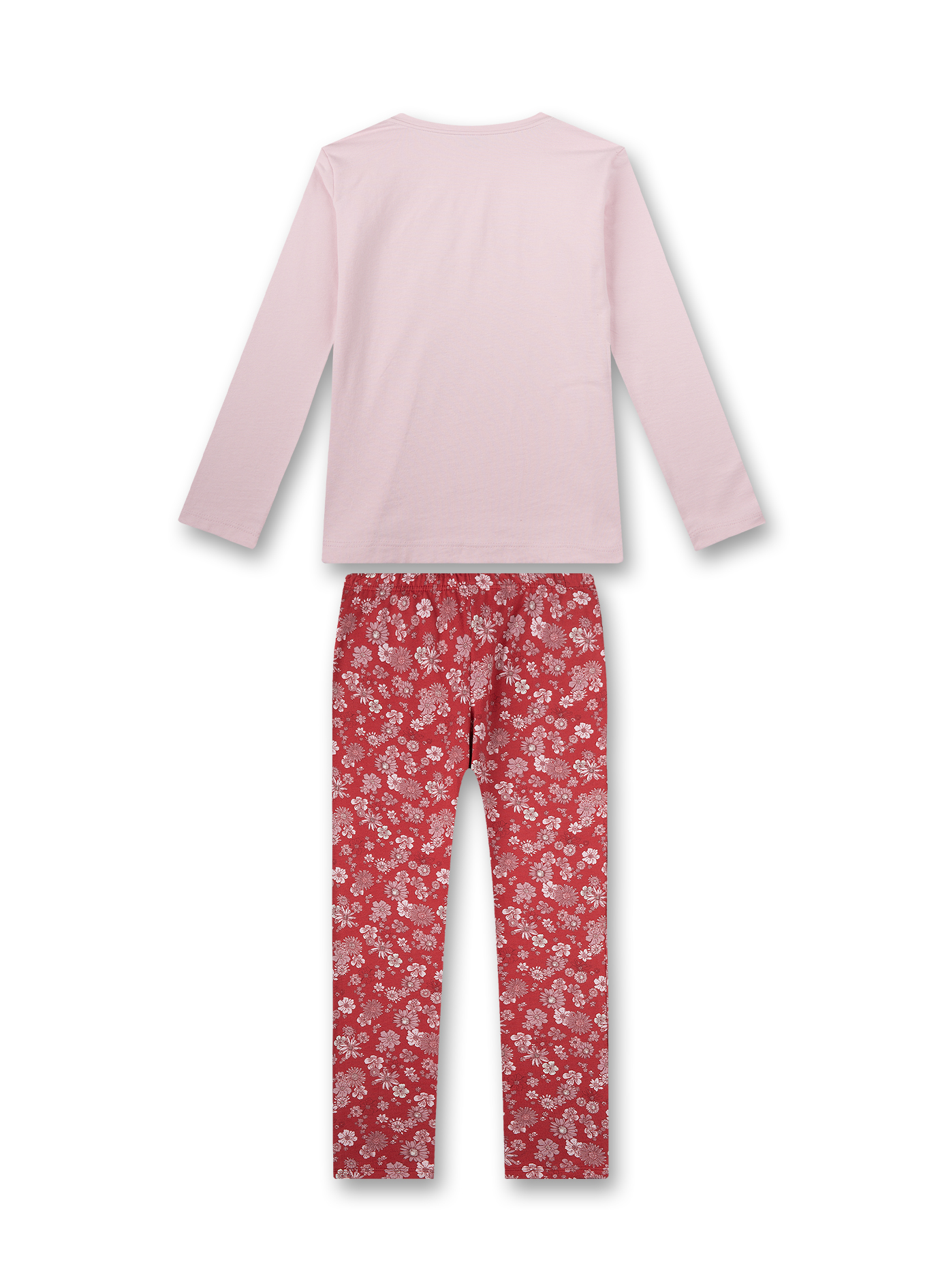 Sanetta Mädchen Schlafanzug Langarm - Rosa Punkte Pyjama Für Erholsamen Schlaf