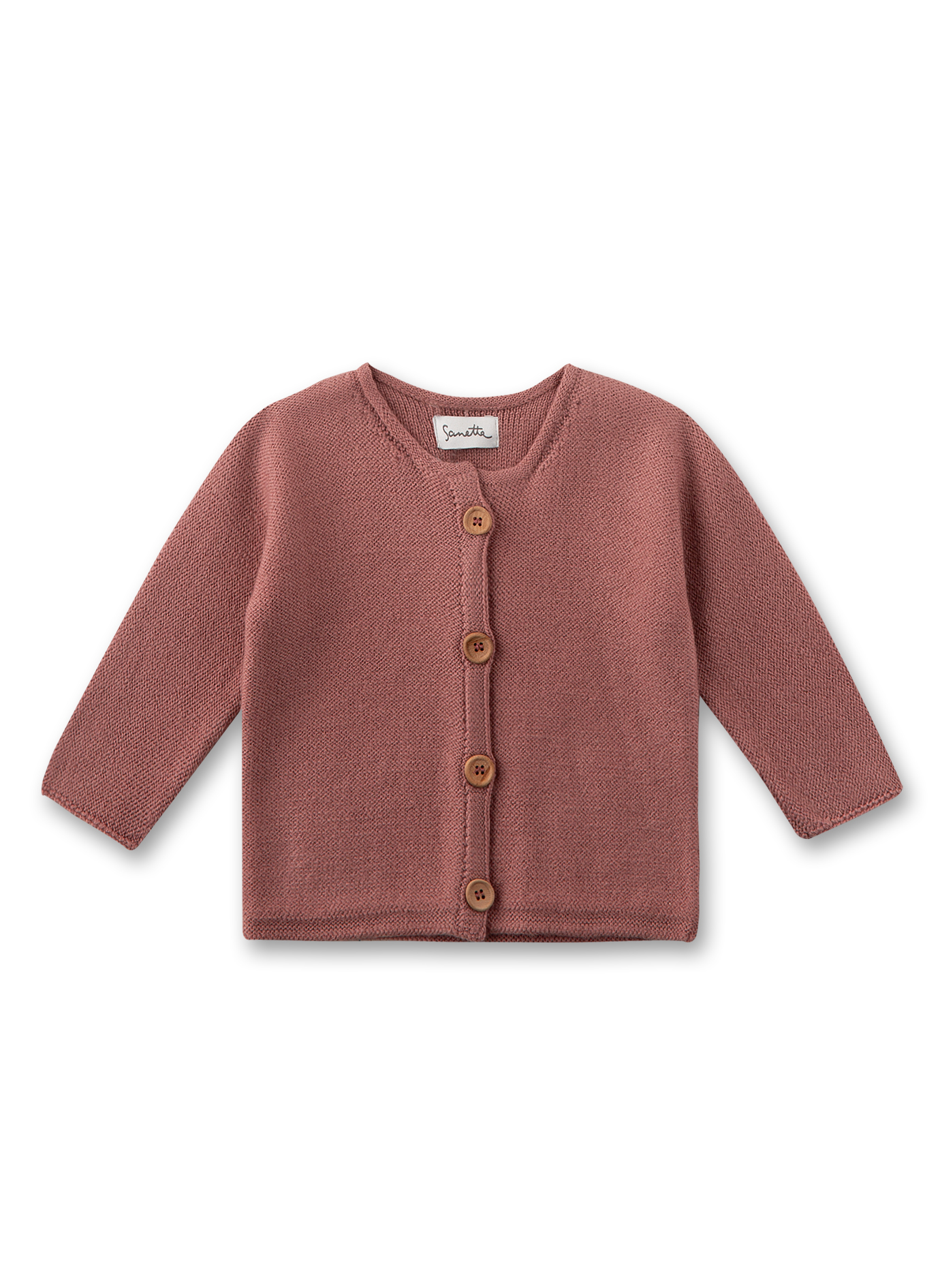 Baby-Strickjacke Rosa aus Wolle