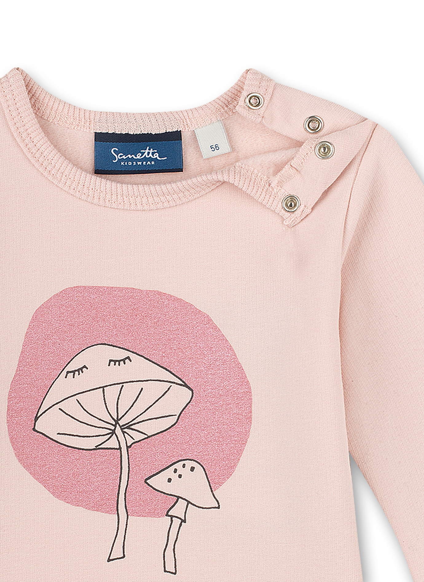 Mädchen-Sweatshirt Rosa Mushrooms