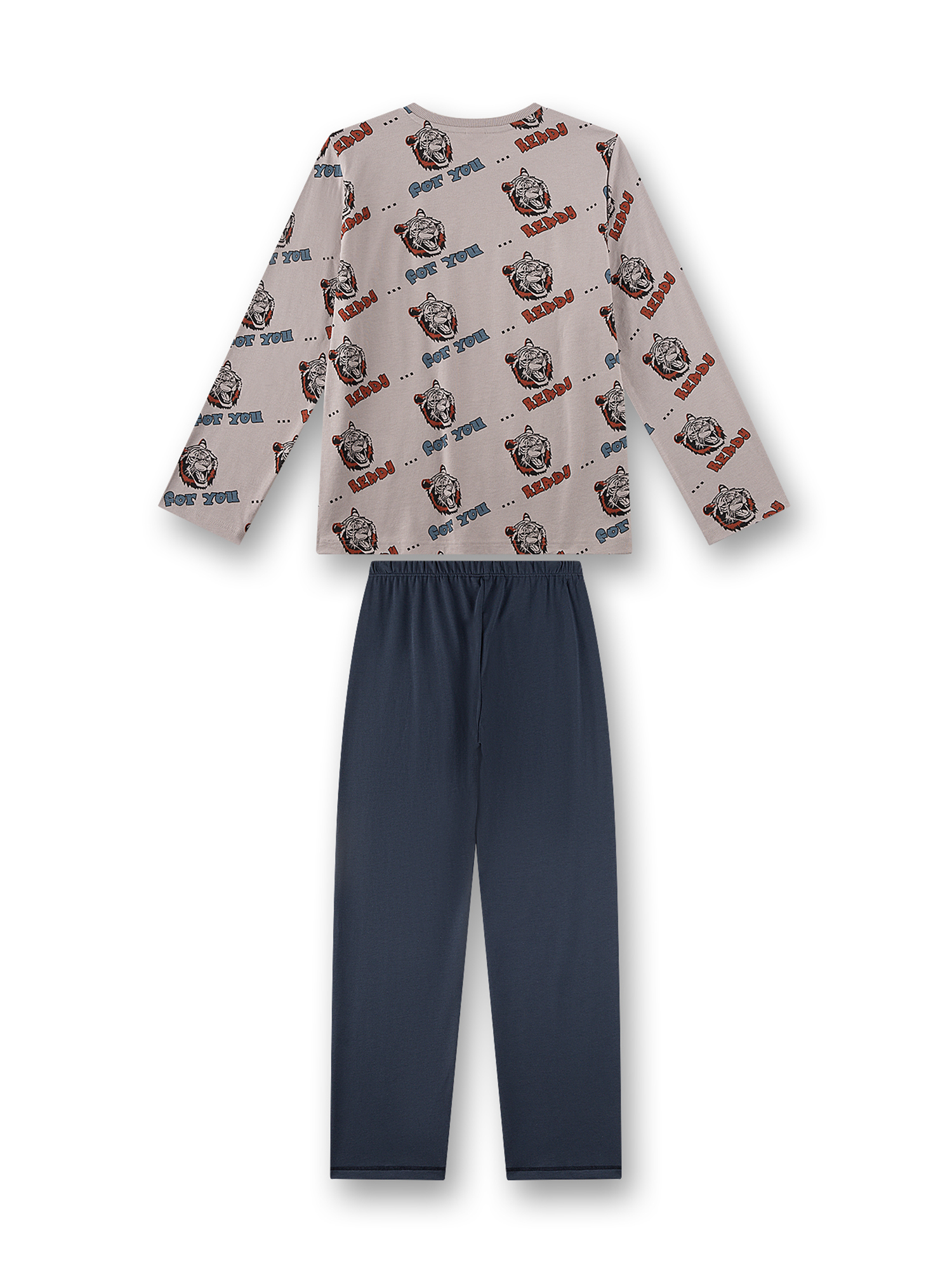 Langarmshirt, Hose, Bedruckt, Tiger-Motiv, Beinlänge