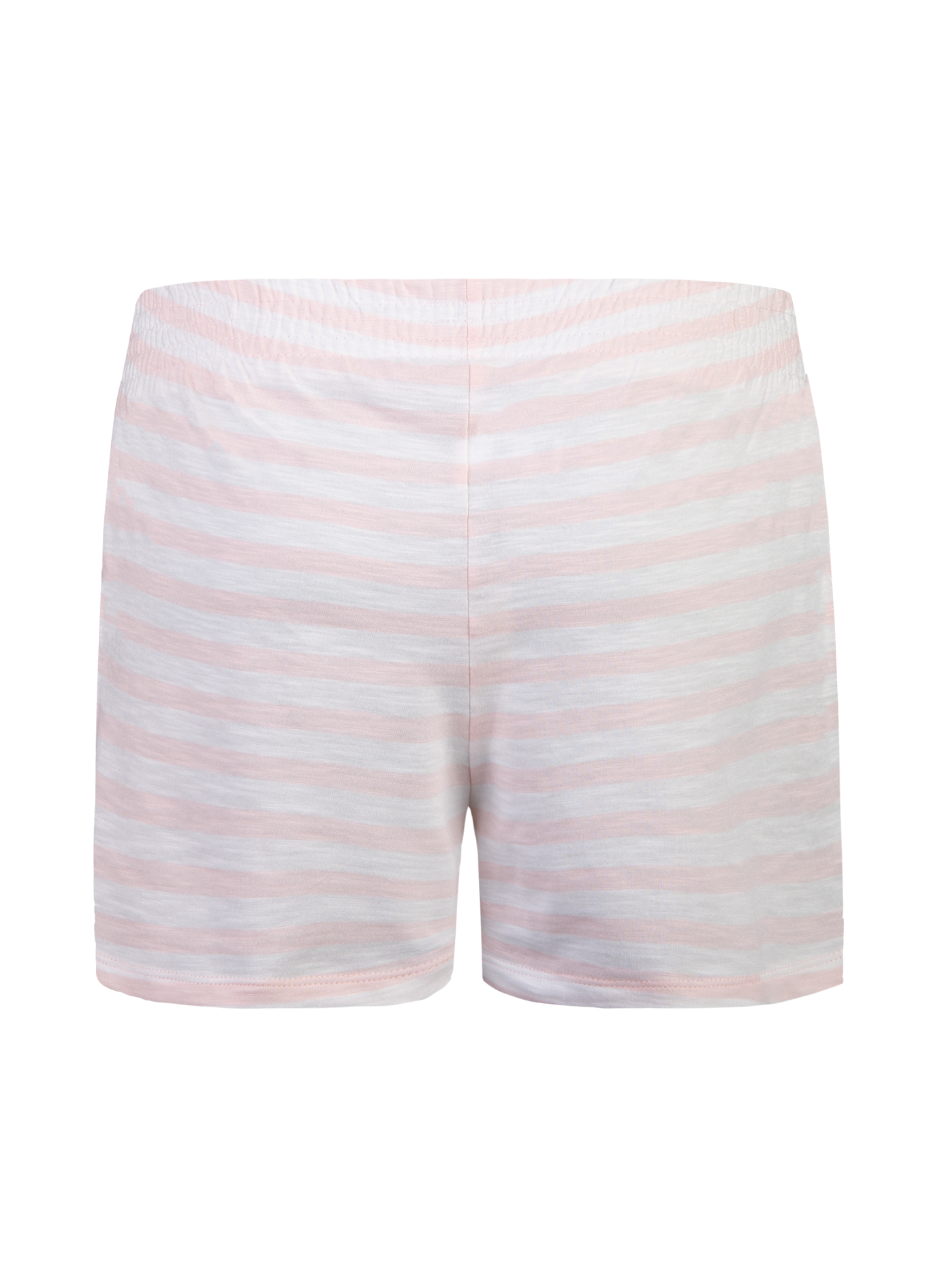 Damen-Shorts Rosa-geringelt