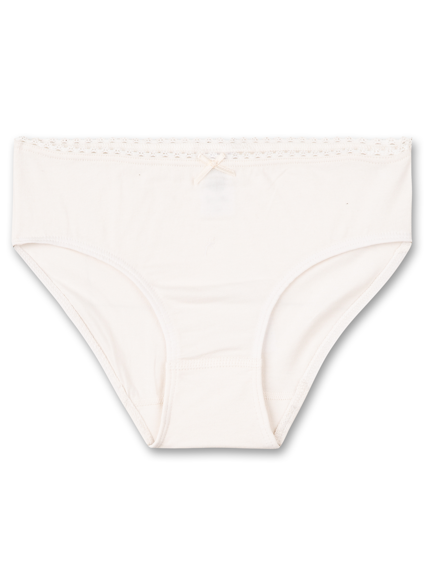 Mädchen-Rioslip (Doppelpack) Rot und Off-White