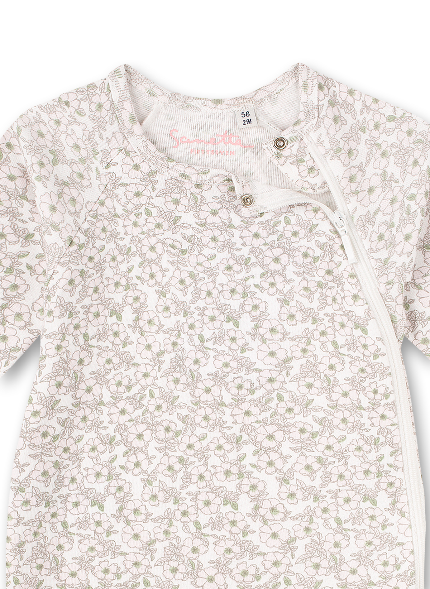 Mädchen-Overall Off-White Blumen-Allover Honey Bee