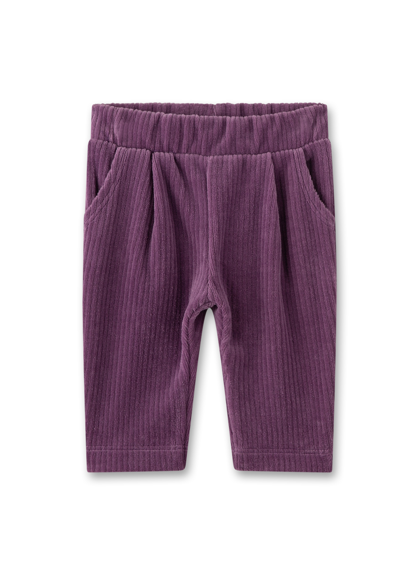 Corduroy, Hose, Lila, elastischer Bund, Taschen