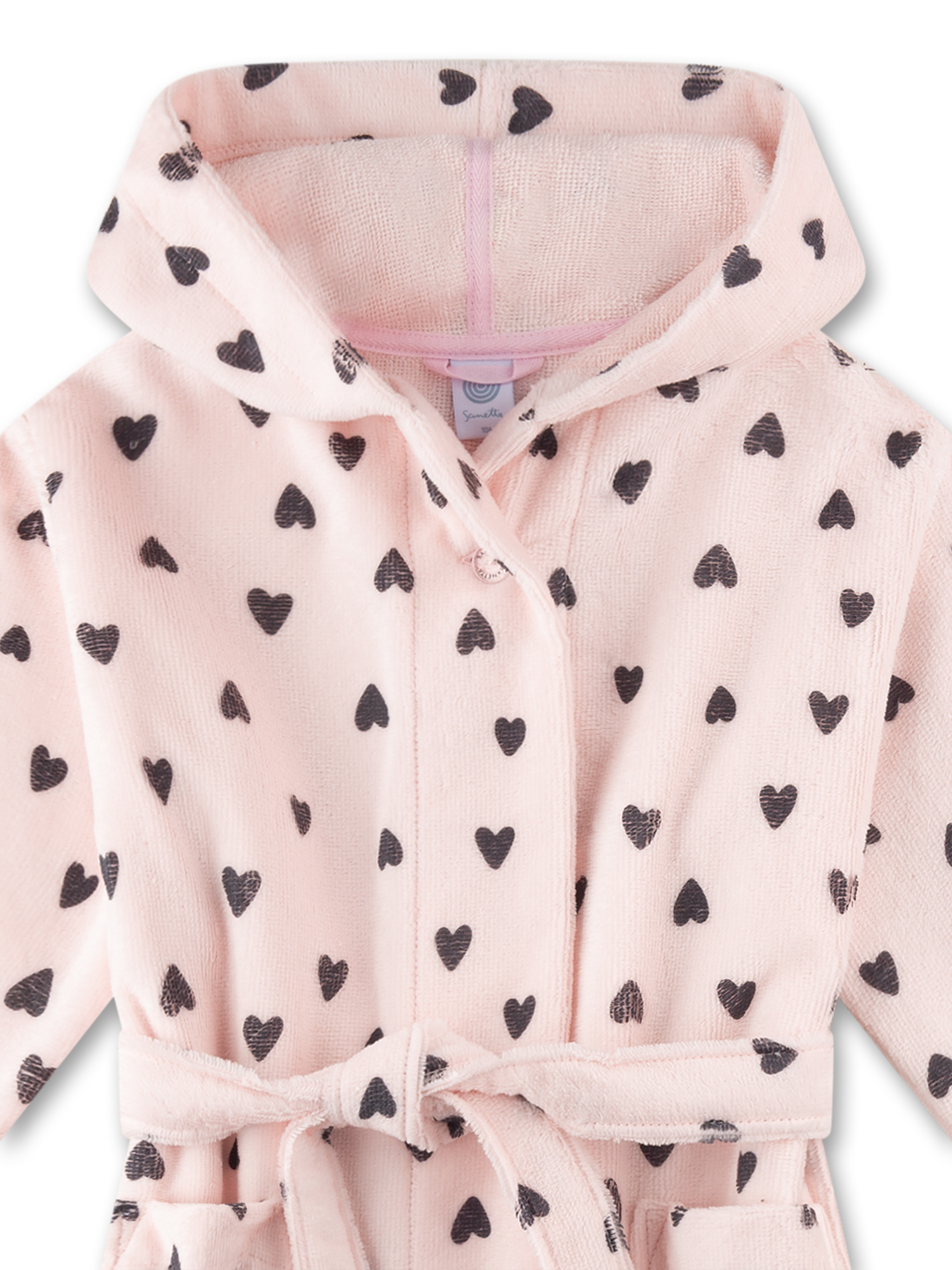 Robe, Mantel, Kinder, Wollig, Herz-Muster