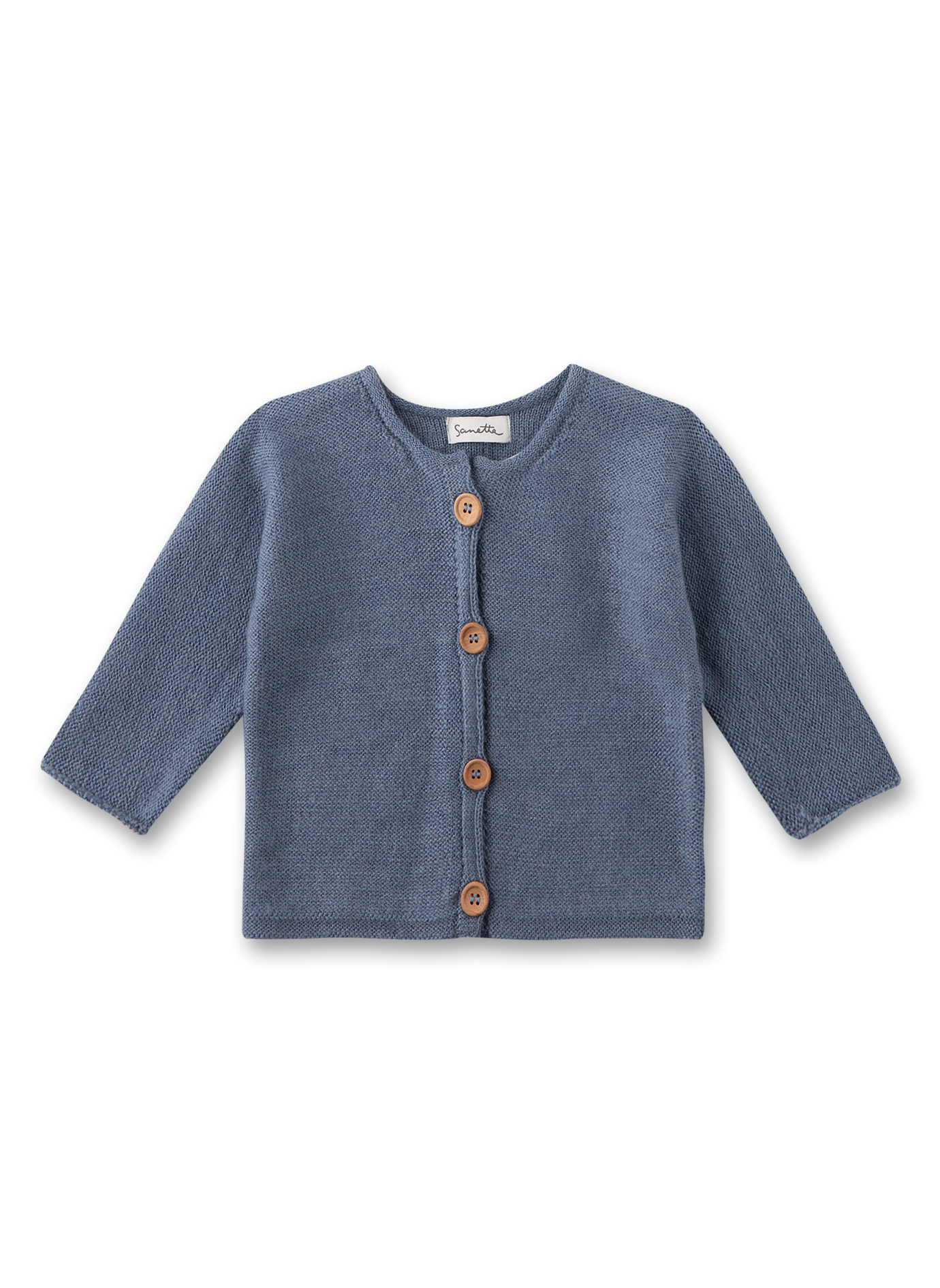 Baby-Strickjacke Blau aus Wolle