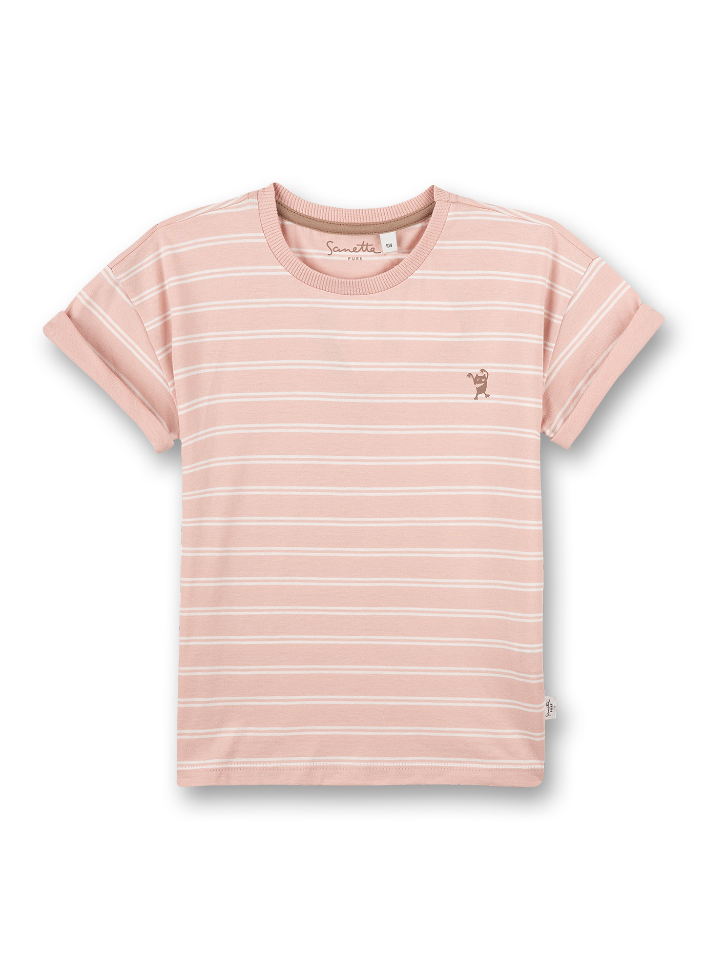 Mädchen T-Shirt Rosa Ringel