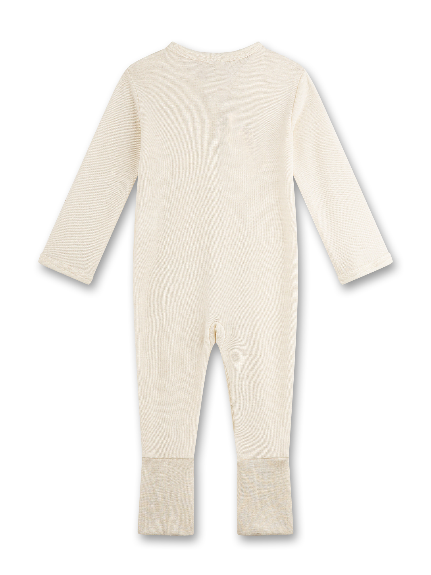 Kleinkind-Overall, One-Piece, Beige, Langarm, Rippstrick
