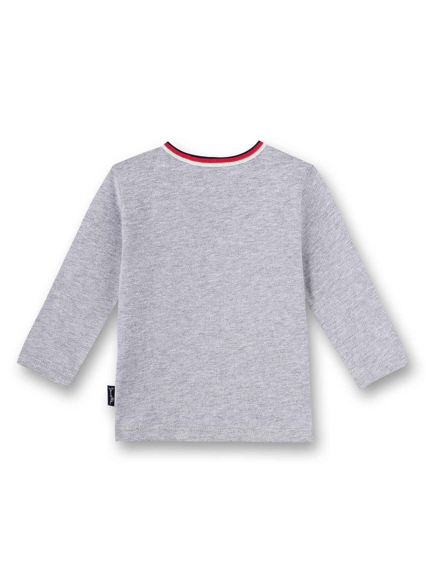Jungen-Shirt Langarm Graumelange Inter Galactic