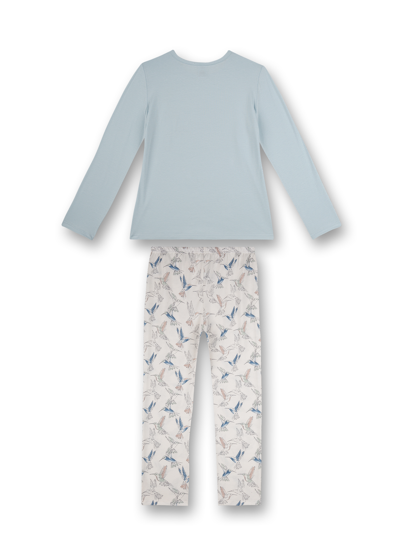 Mädchen-Schlafanzug Hellblau Hummingbird