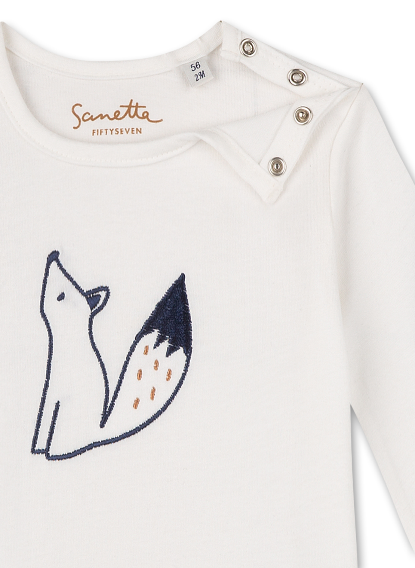 Jungen-Shirt langarm Off-White Clever Fox