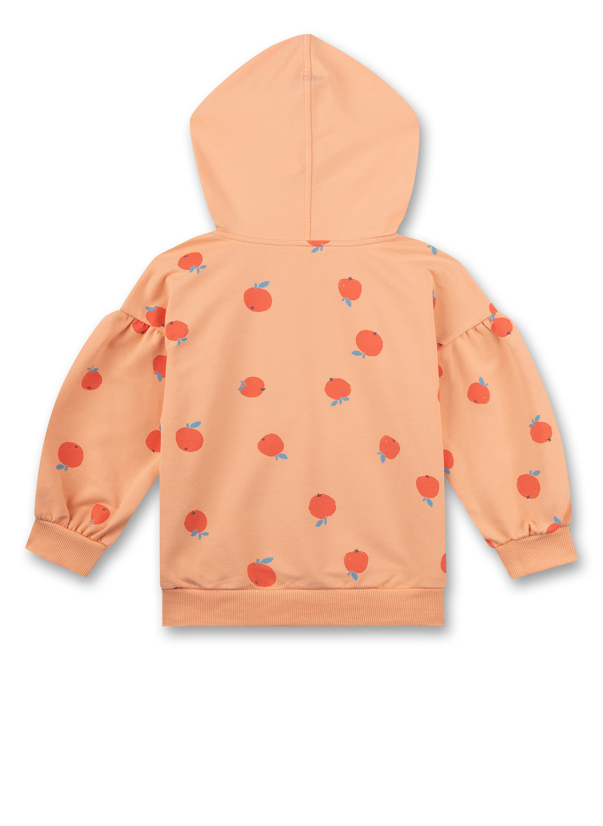 Mädchen-Sweatshirt mit Kapuze Orange