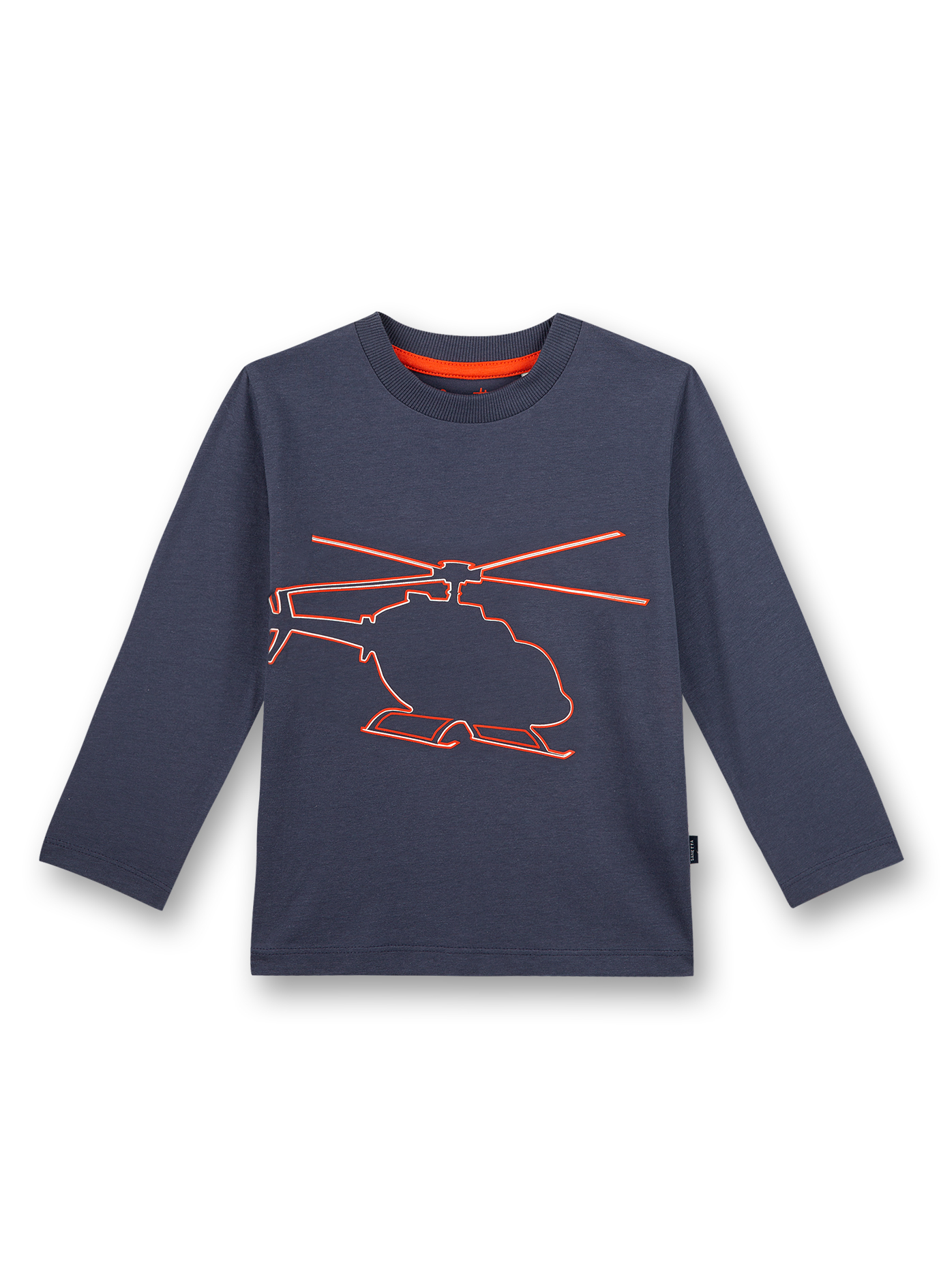 Jungen-Shirt langarm Dunkelblau Air Space