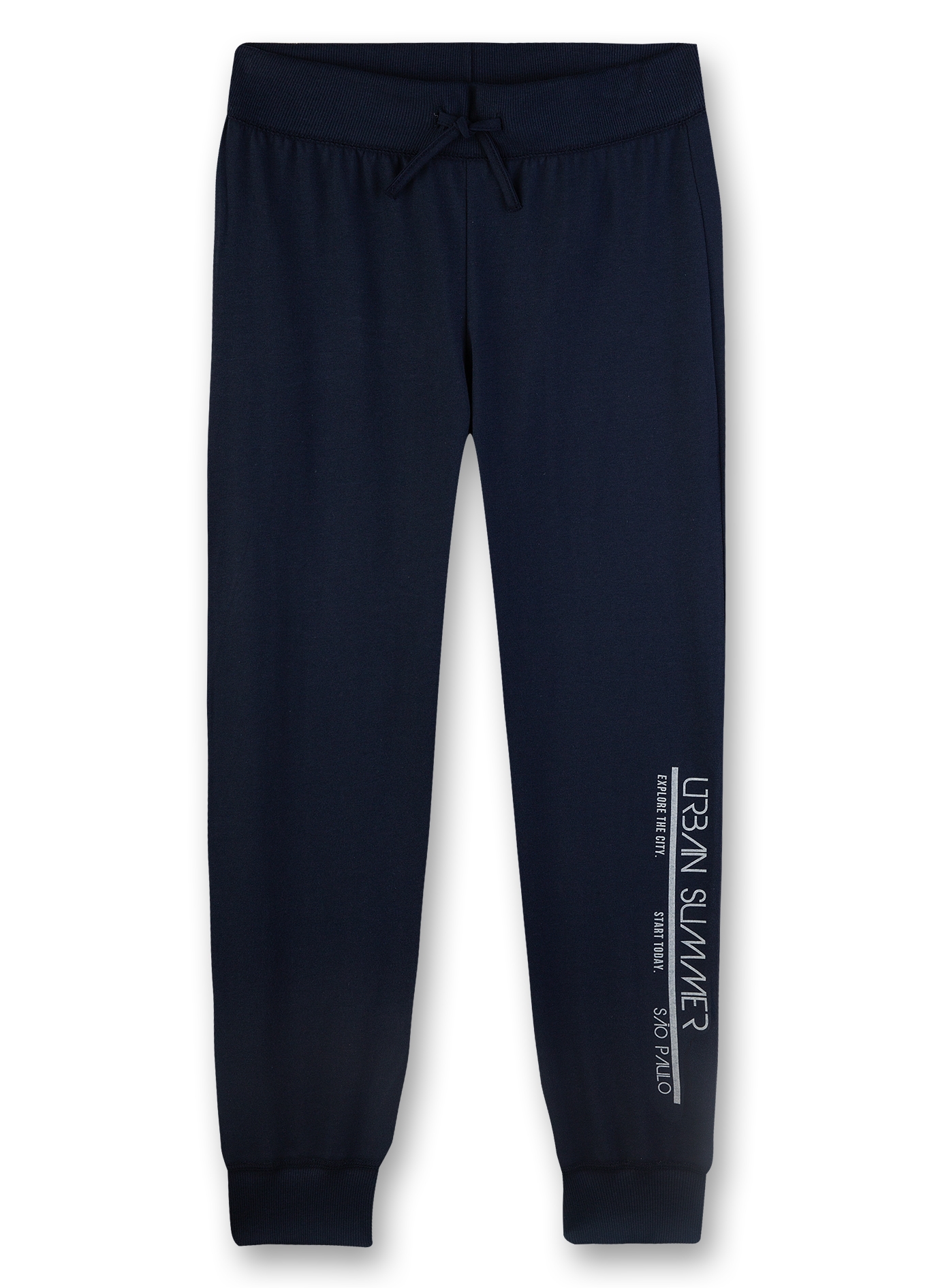 Jungen-Hose lang Dunkelblau Athleisure