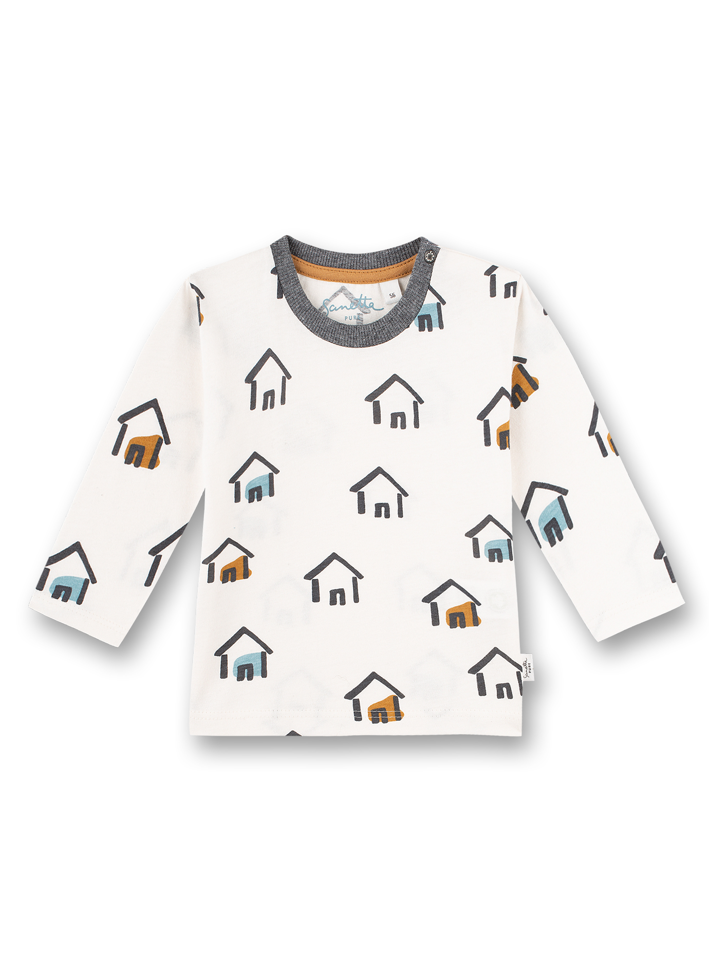 Jungen-Shirt langarm Weiß