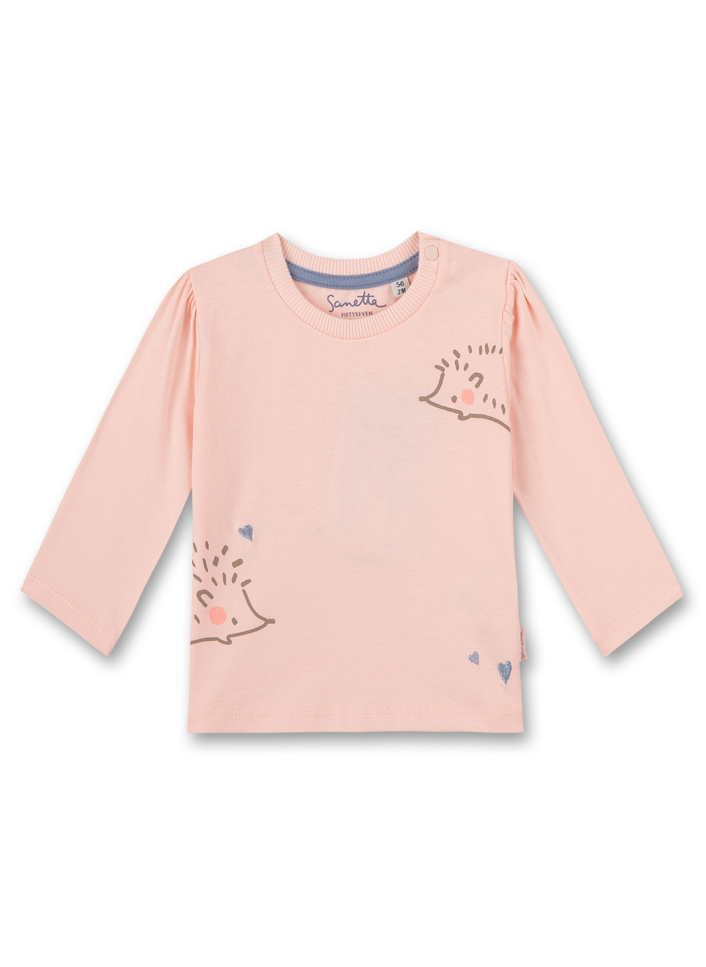 Mädchen-Shirt langarm Rosa Little Spikes