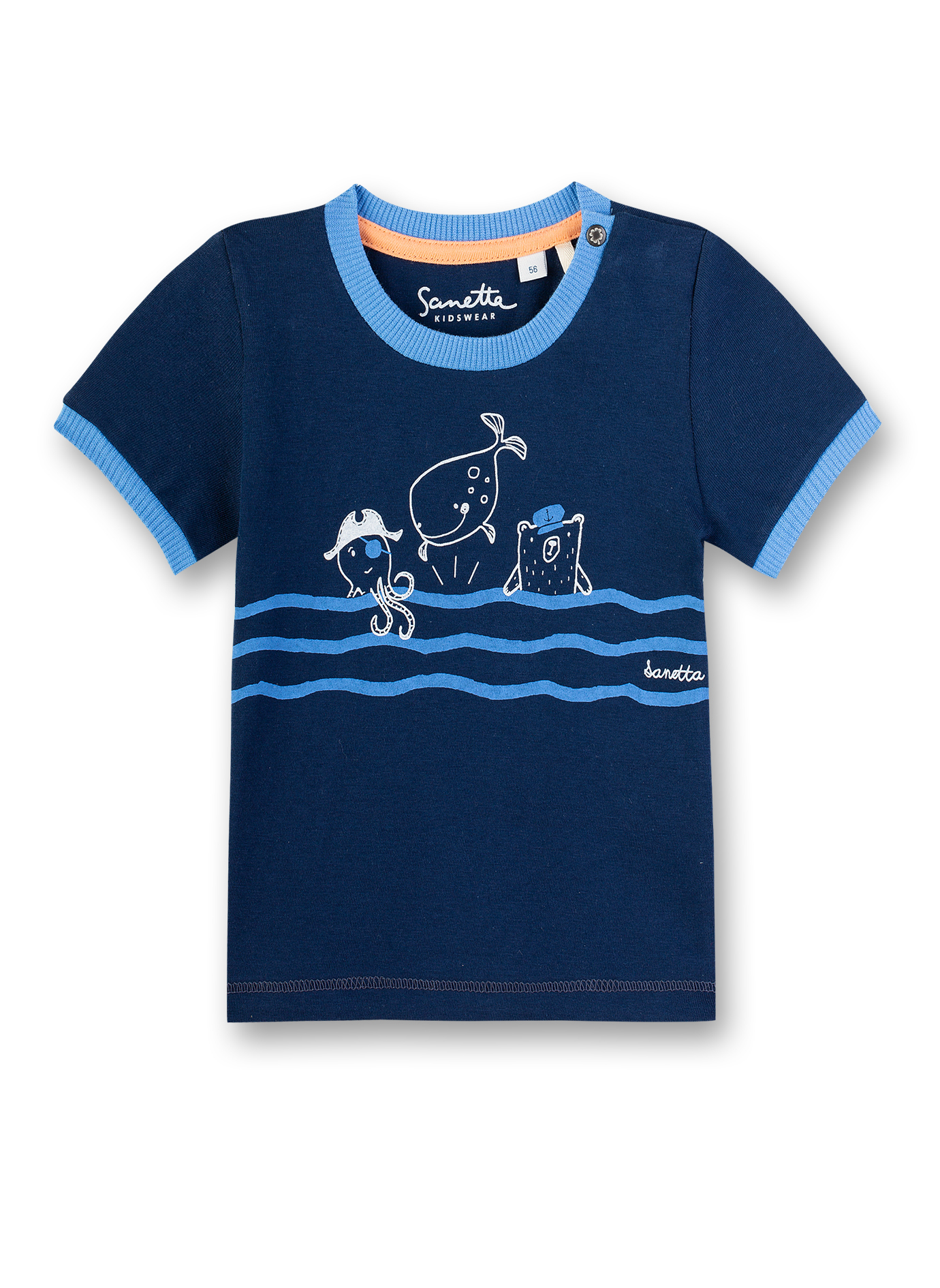 Jungen T-Shirt Dunkelblau Submarine