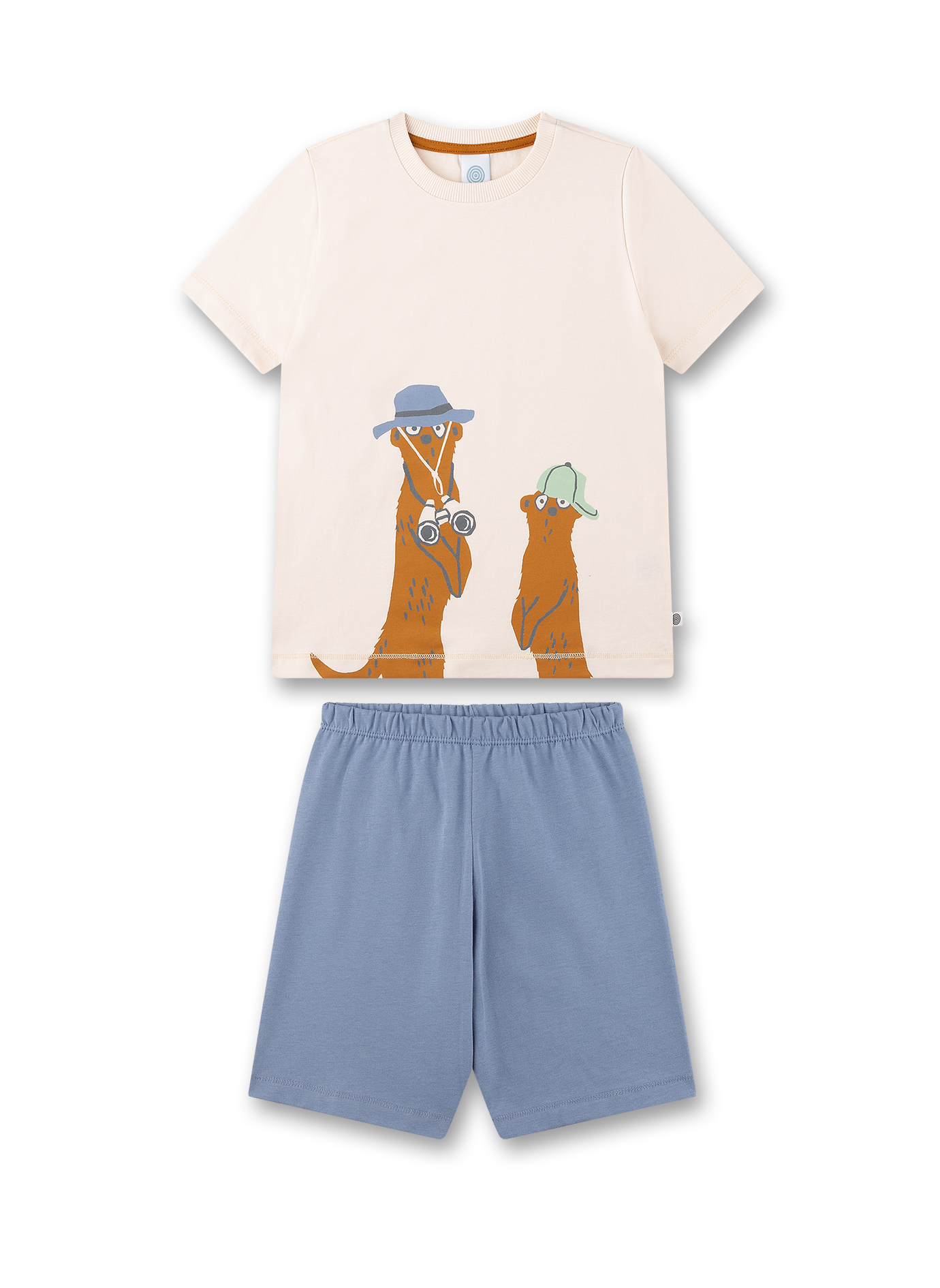 Jungen-Schlafanzug kurz beige