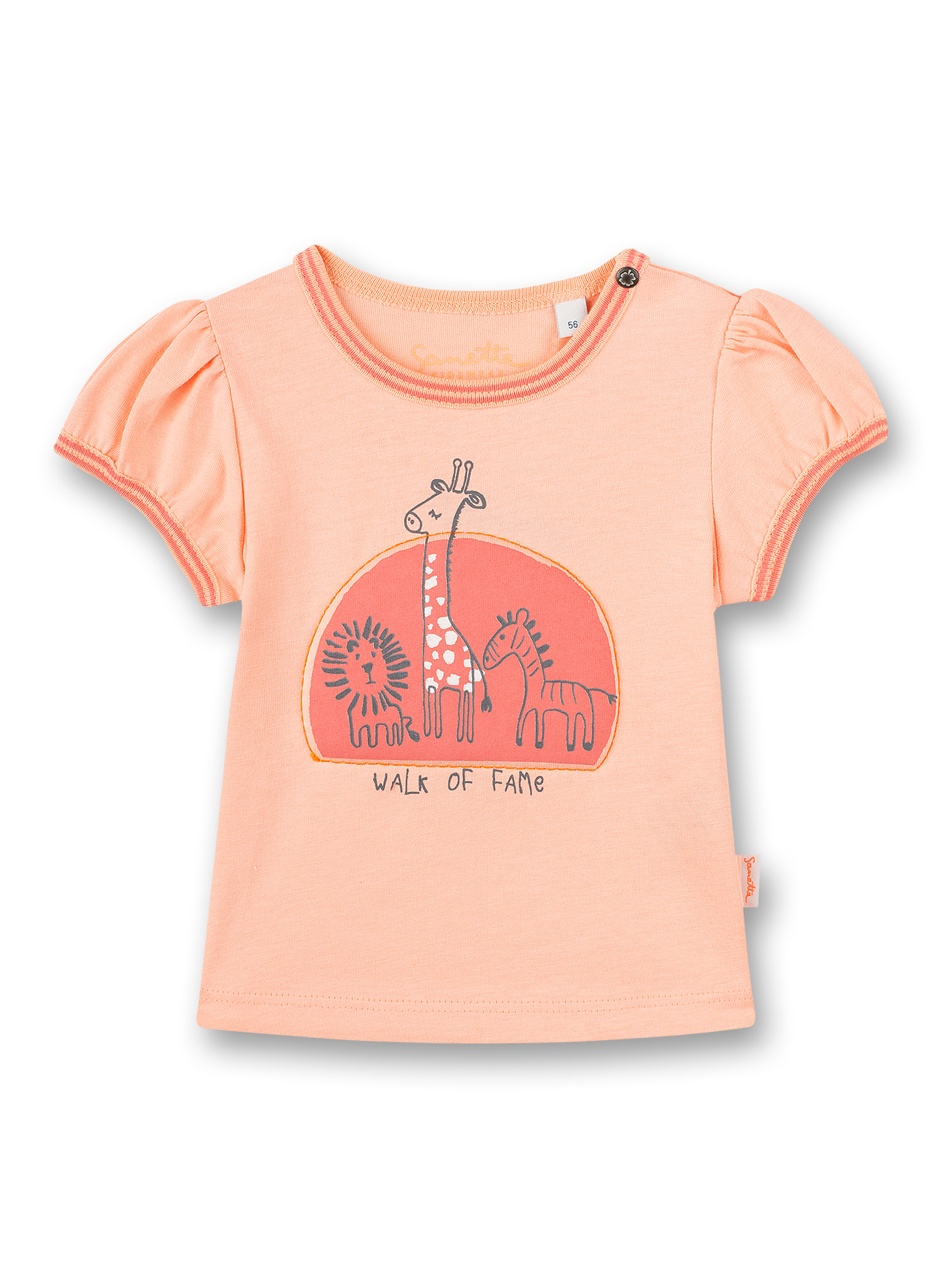 Mädchen T-Shirt Rosa Safari