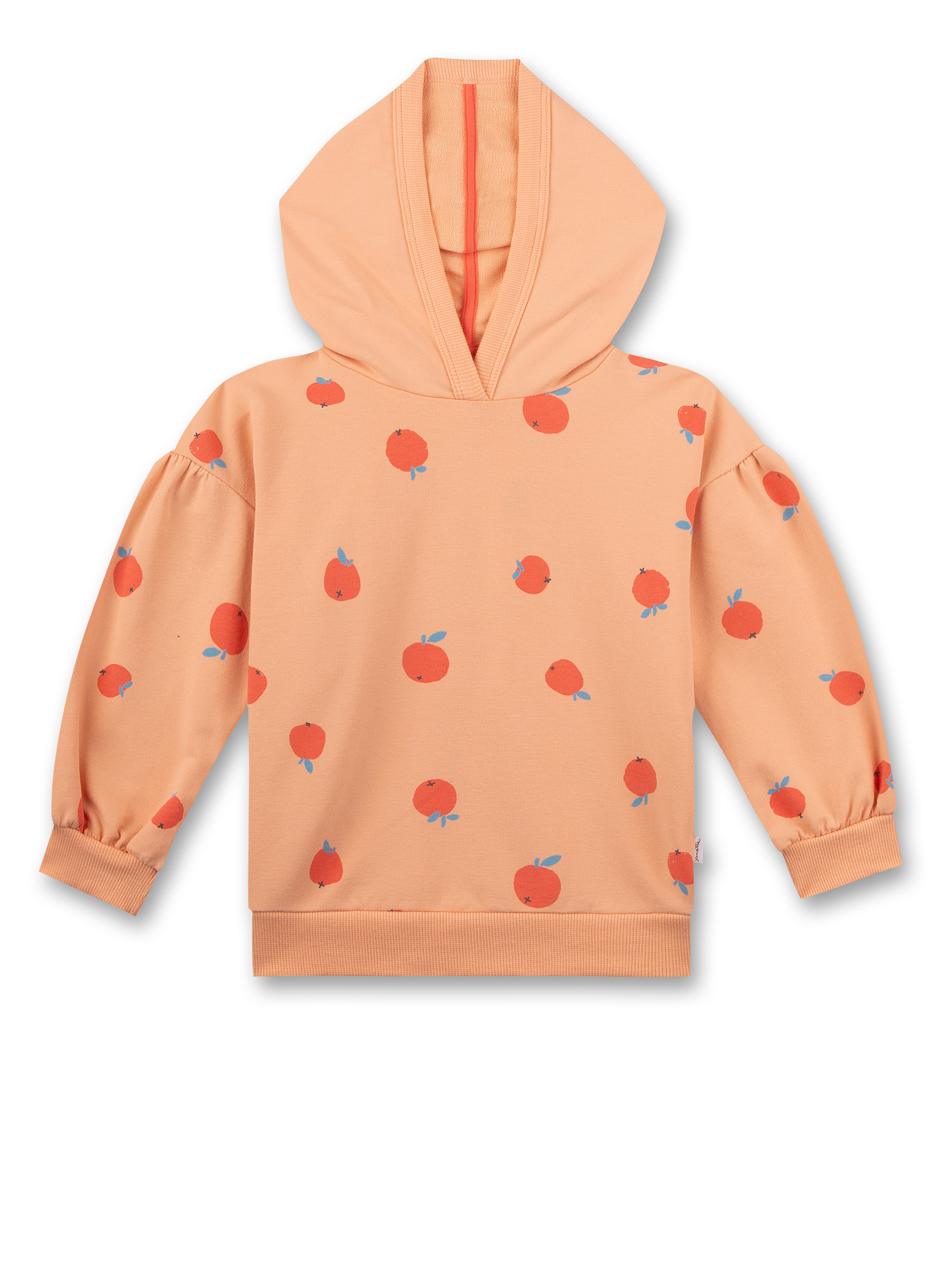 Mädchen-Sweatshirt mit Kapuze Orange