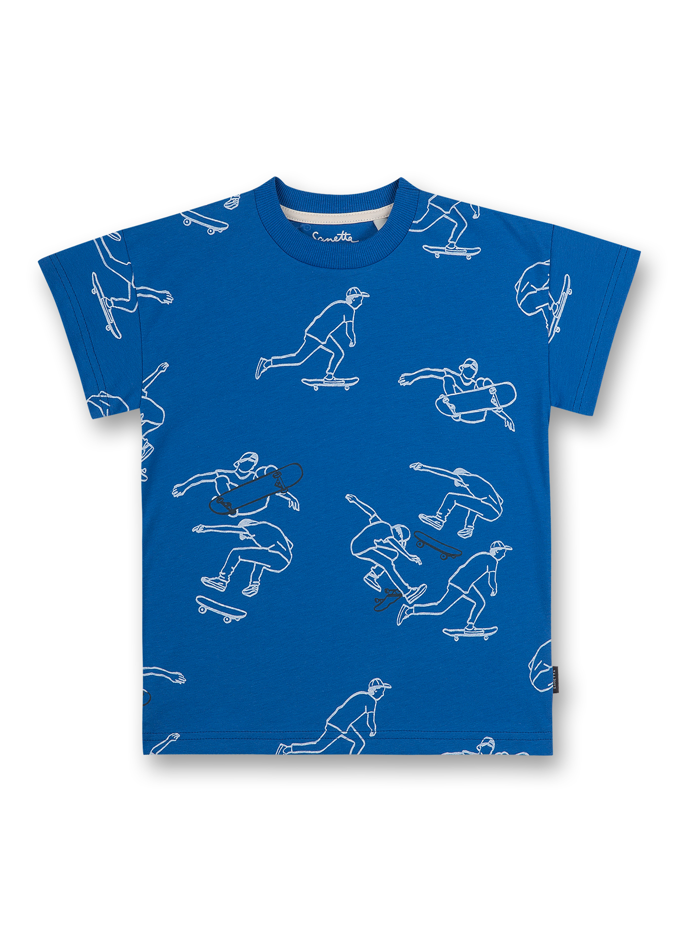 Jungen T-Shirt Blau Skate