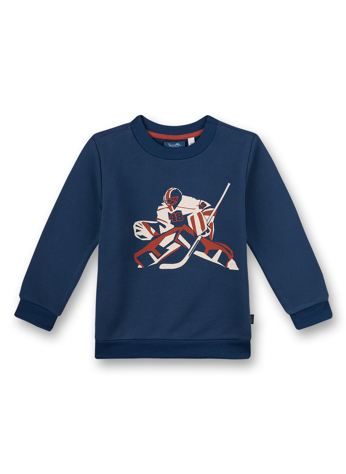 Jungen-Sweatshirt Blau Ice Hockey