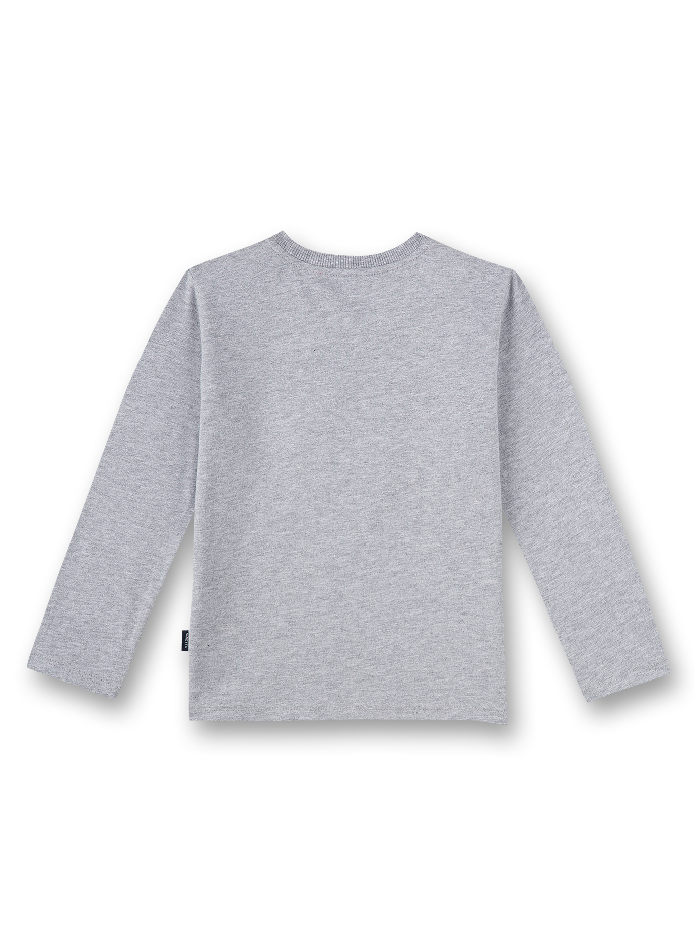 Jungen-Shirt langarm Graumelange Gamer