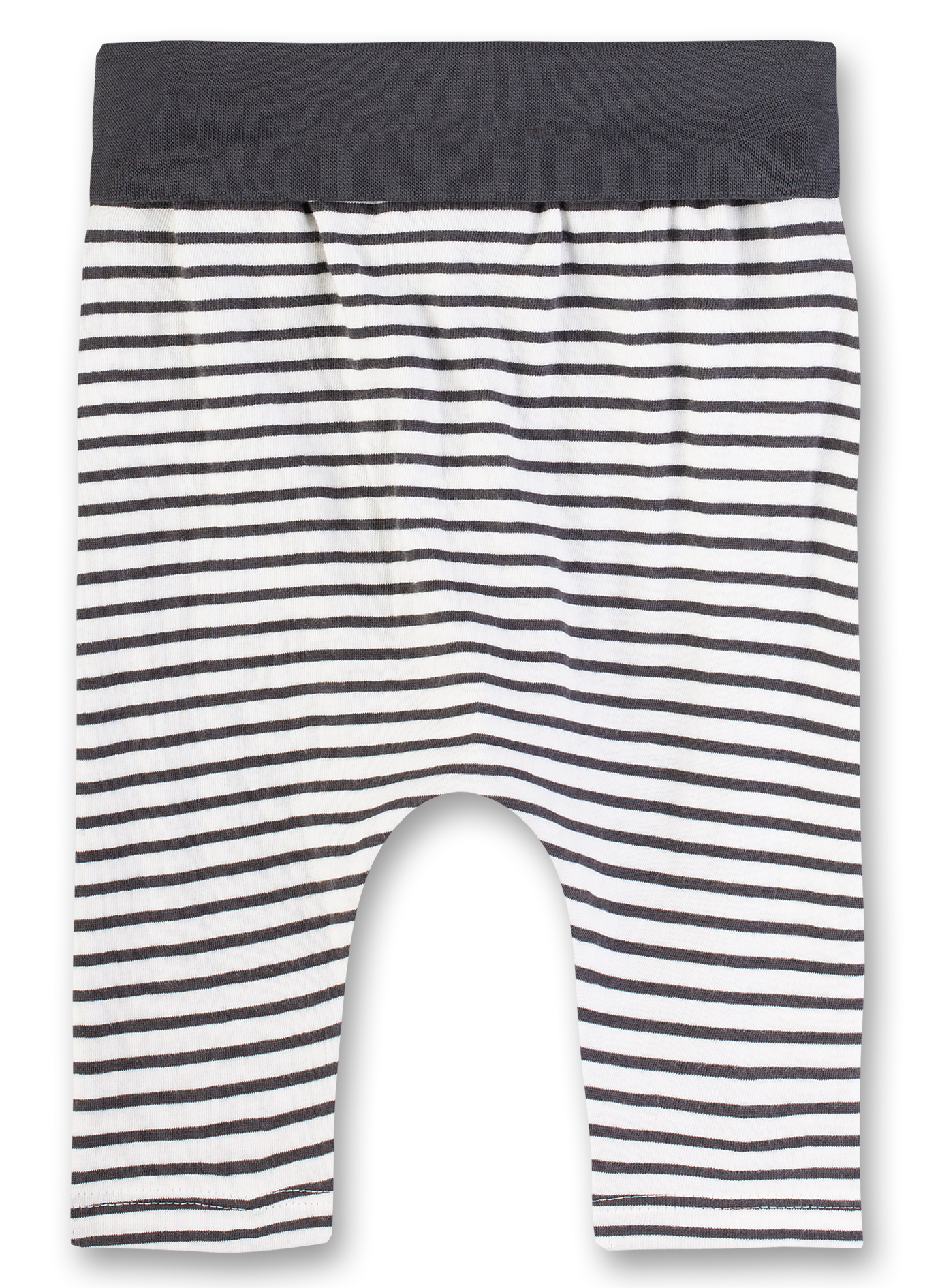 Jungen-Sweathose Dunkelgrau-geringelt Little Friends