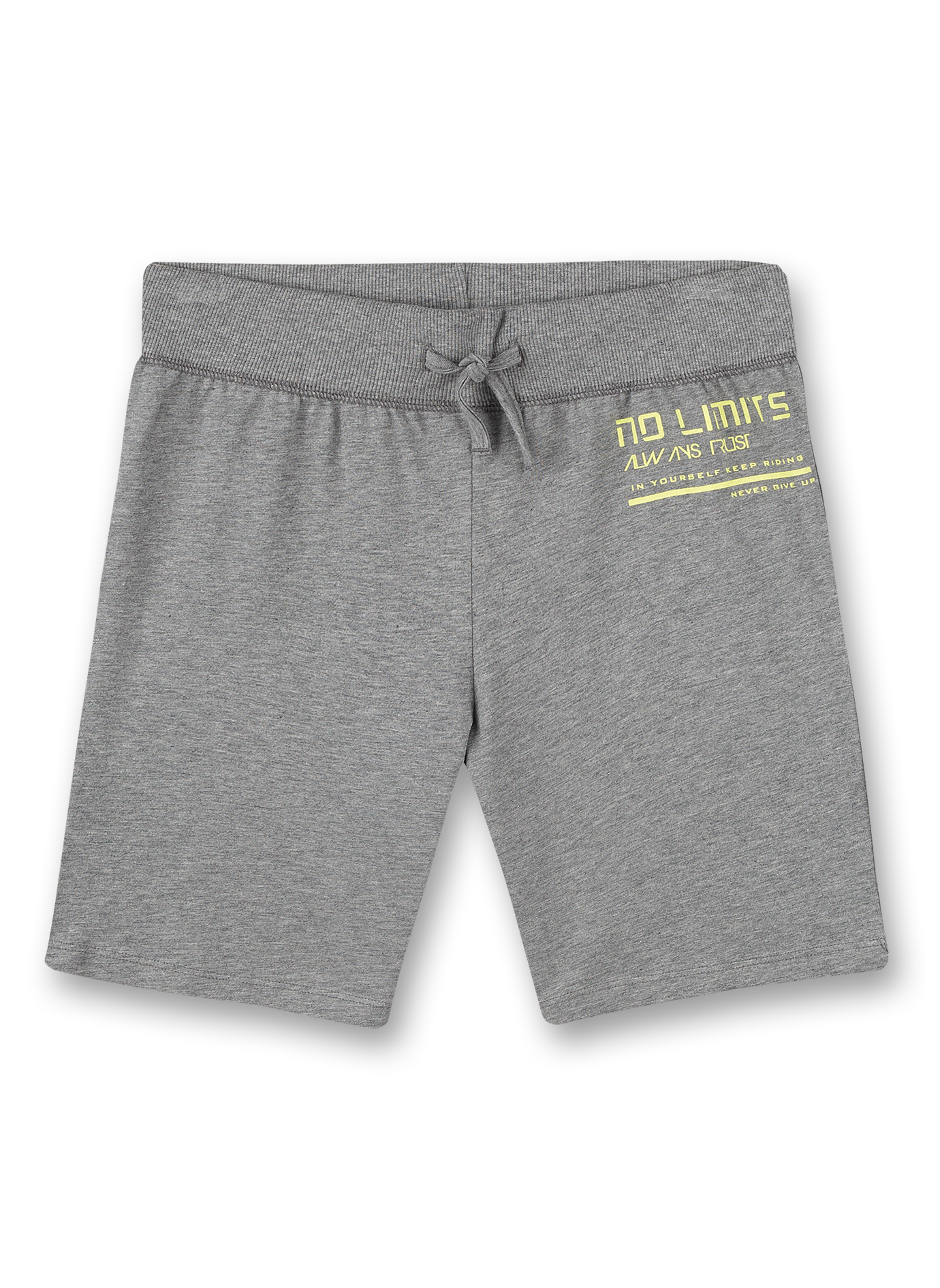 Jungen-Shorts Graumelange Athleisure Skate