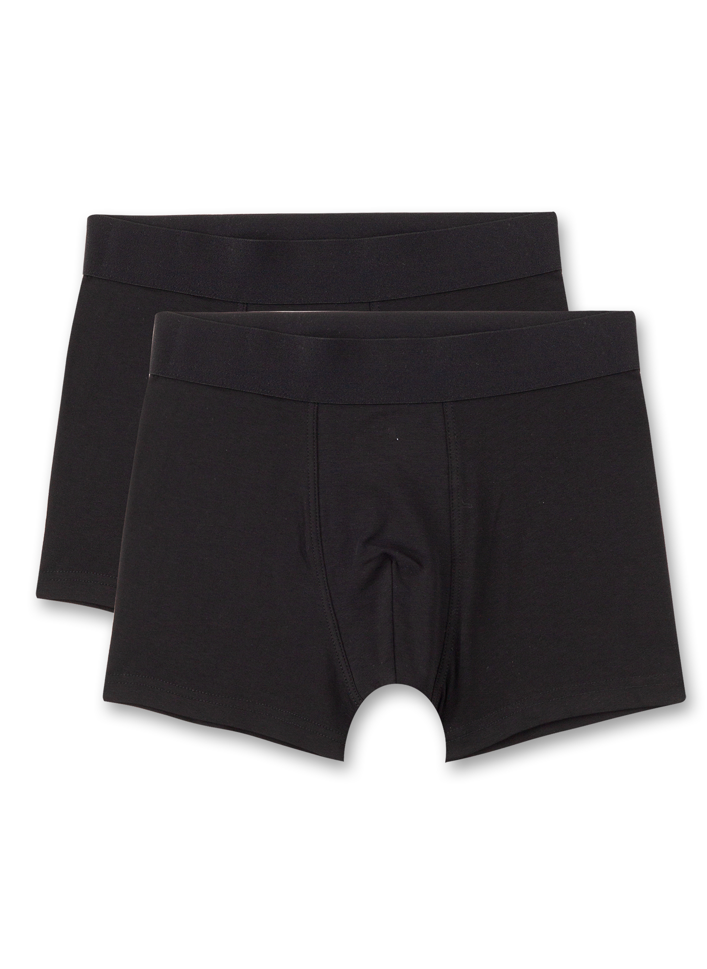 Jungen-Hipshorts (Doppelpack) Schwarz