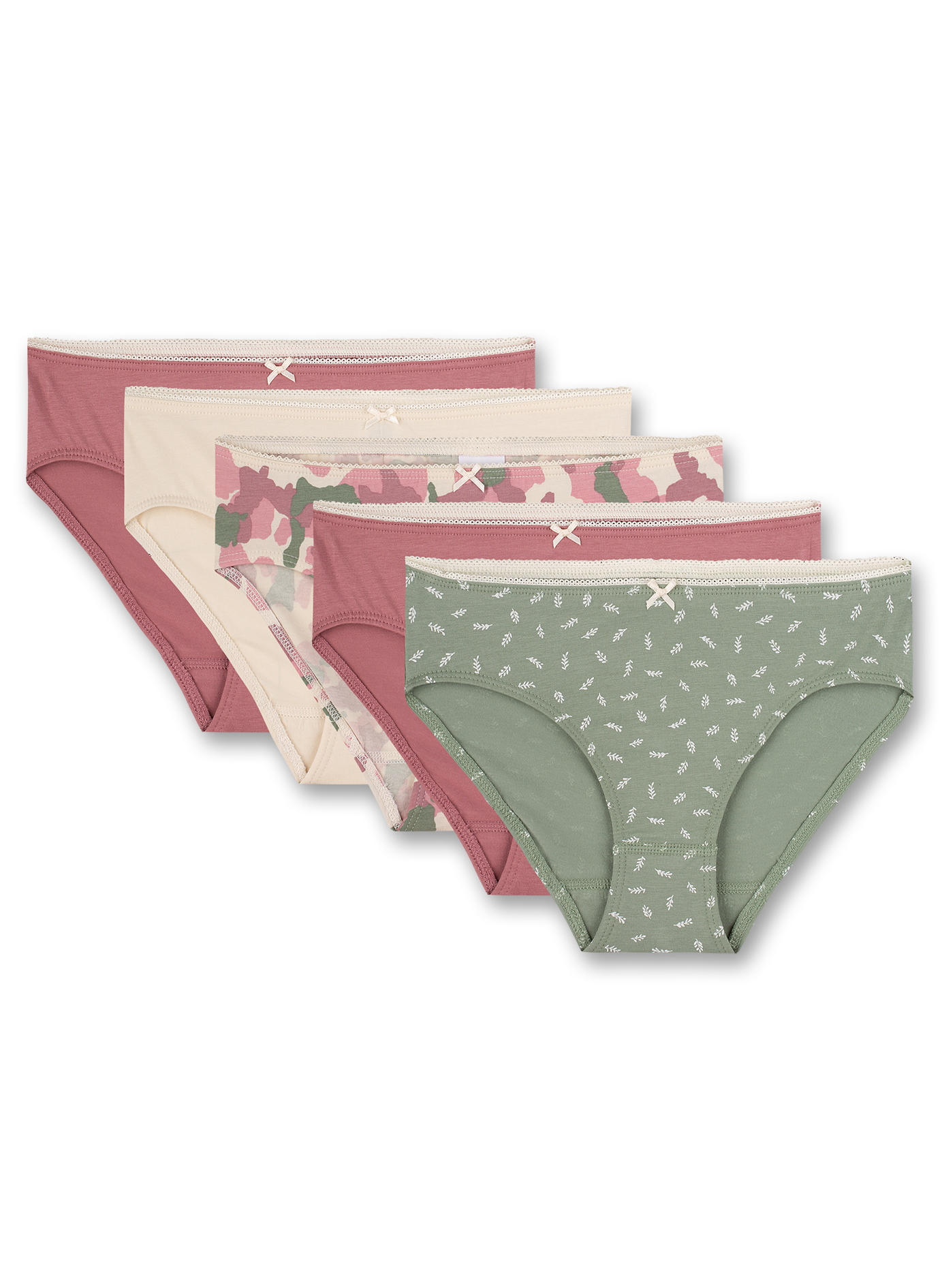 Mädchen-Rioslip (5er-Pack) Rosa Forever Sunday