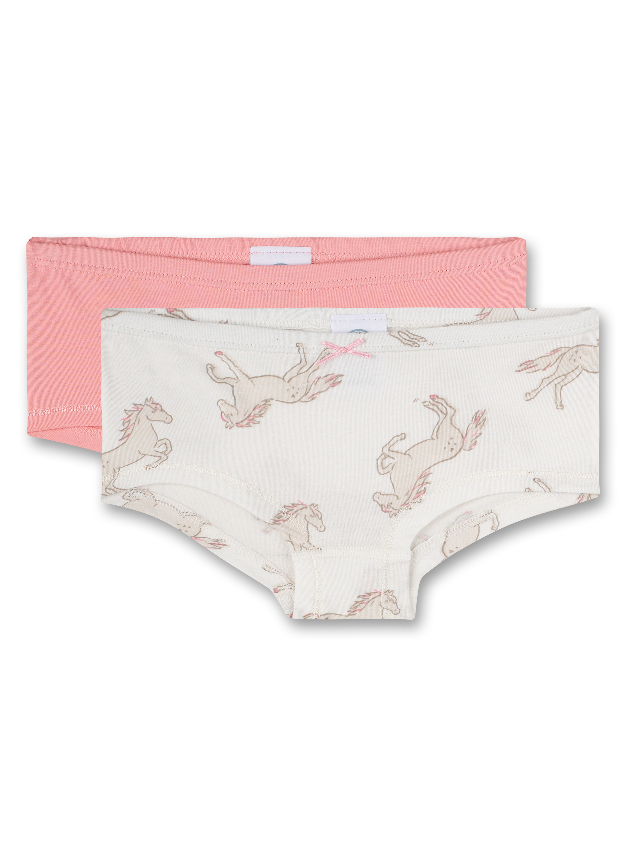 Mädchen-Cutbrief (Doppelpack) Off-White und Rosa