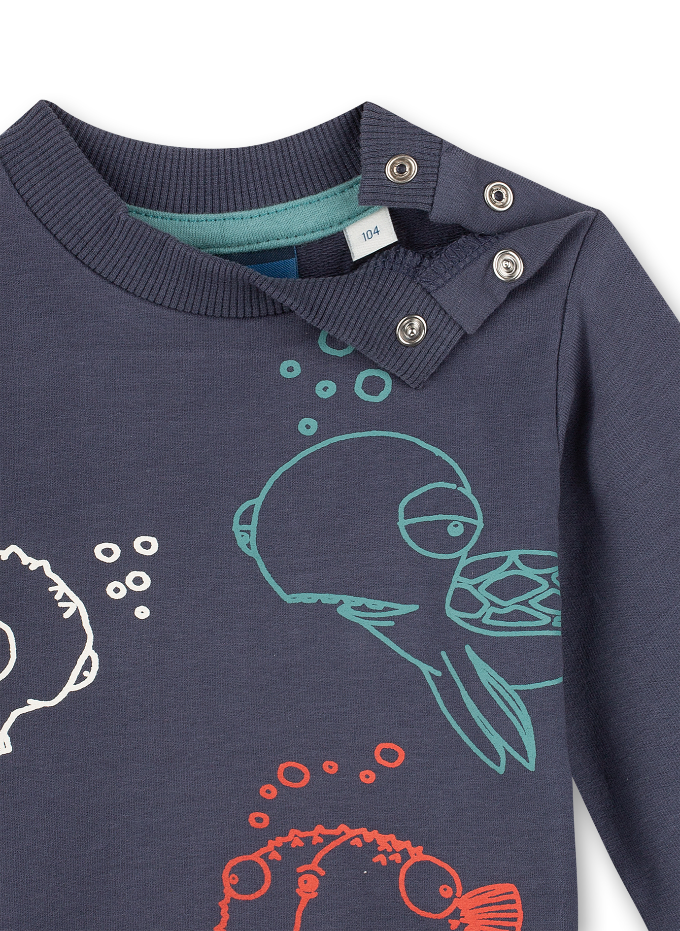 Jungen-Sweathsirt Dunkelblau Ocean Friends