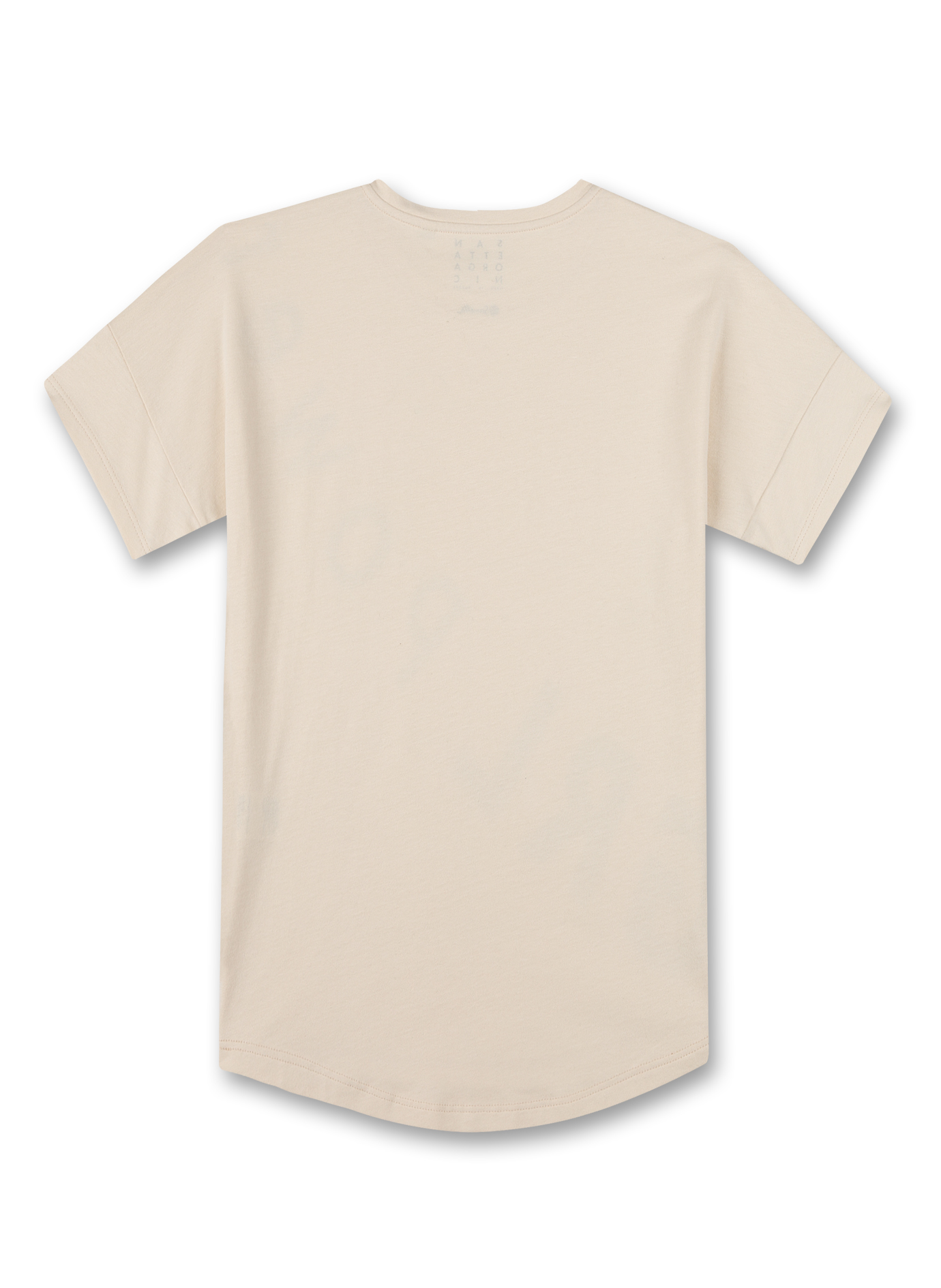 Tee, Beige, Kurzarm, Rundhalsausschnitt, Unifarben