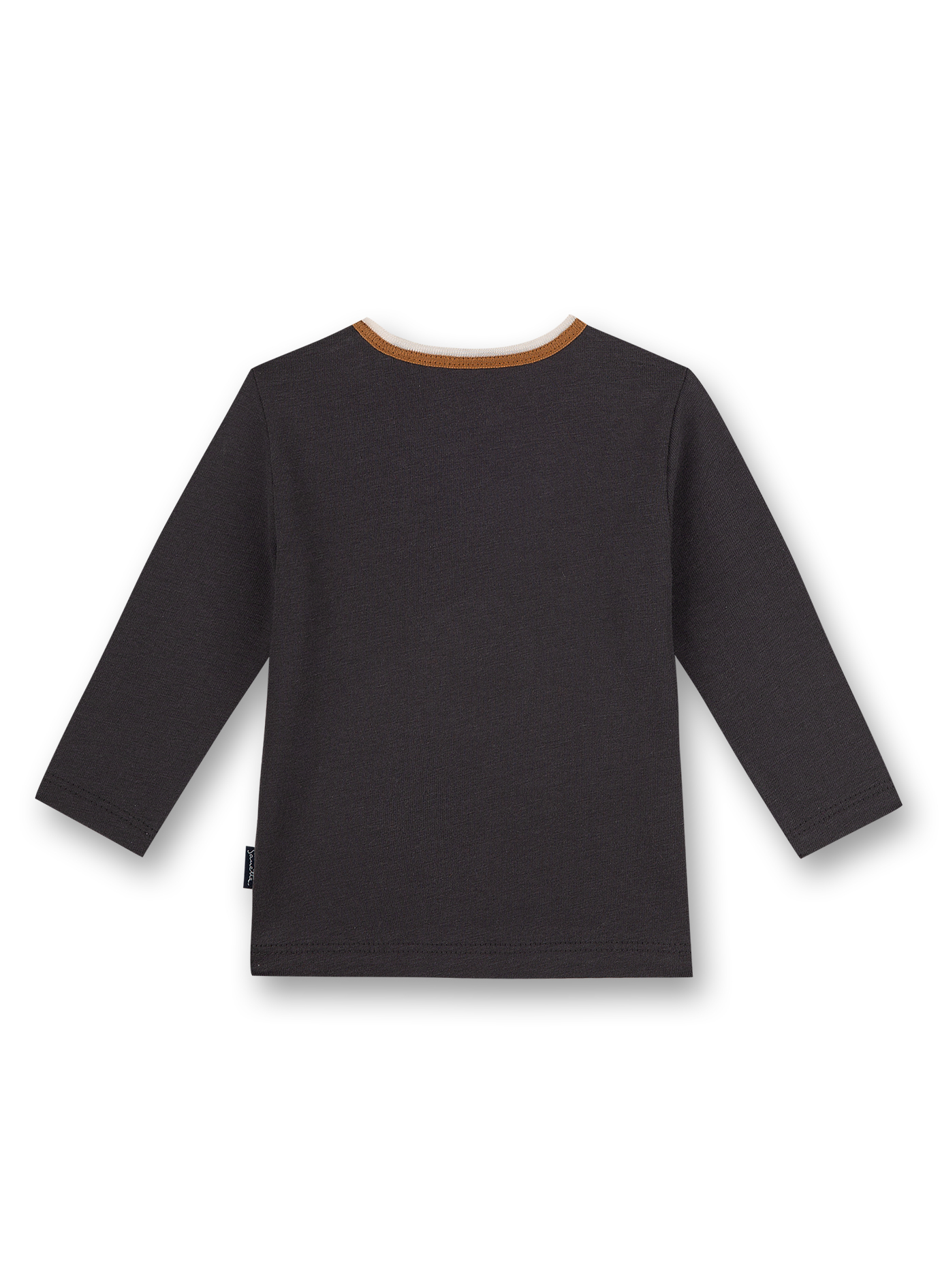 Jungen-Shirt langarm Anthrazit Happy Bear
