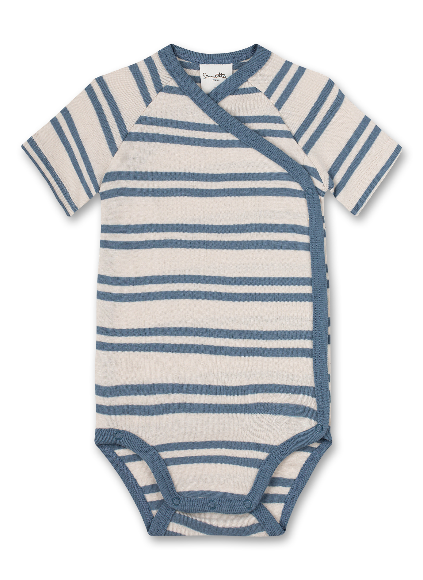Wickelbody kurzarm (Doppelpack) Blau