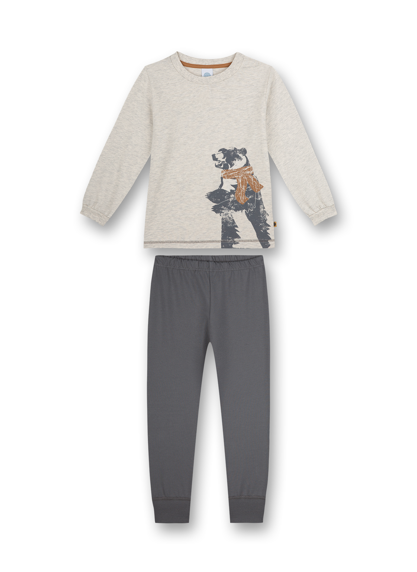 Jungen-Schlafanzug Beigemelange Bear