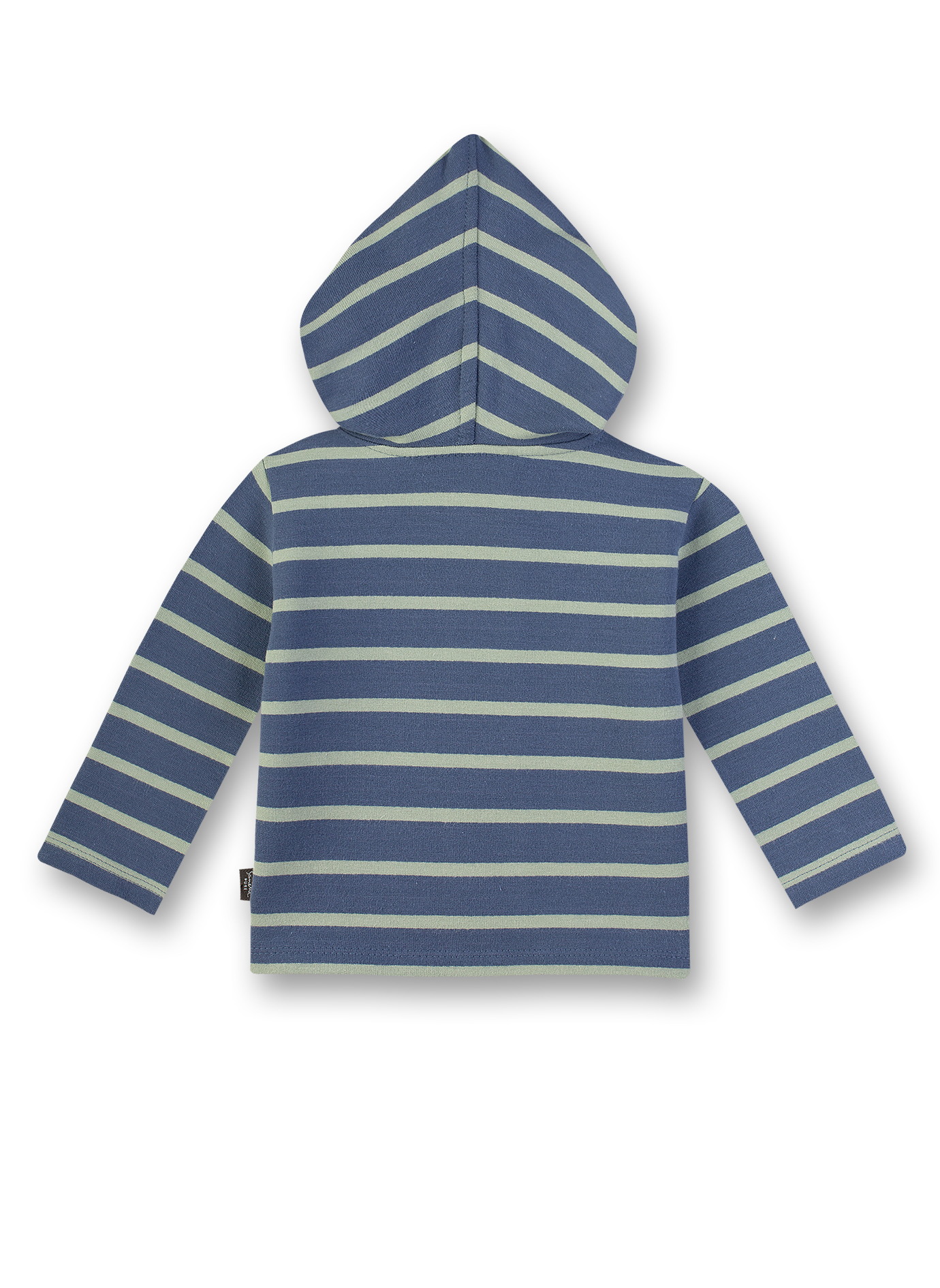 Jungen-Sweatjacke Blau-Grün-geringelt
