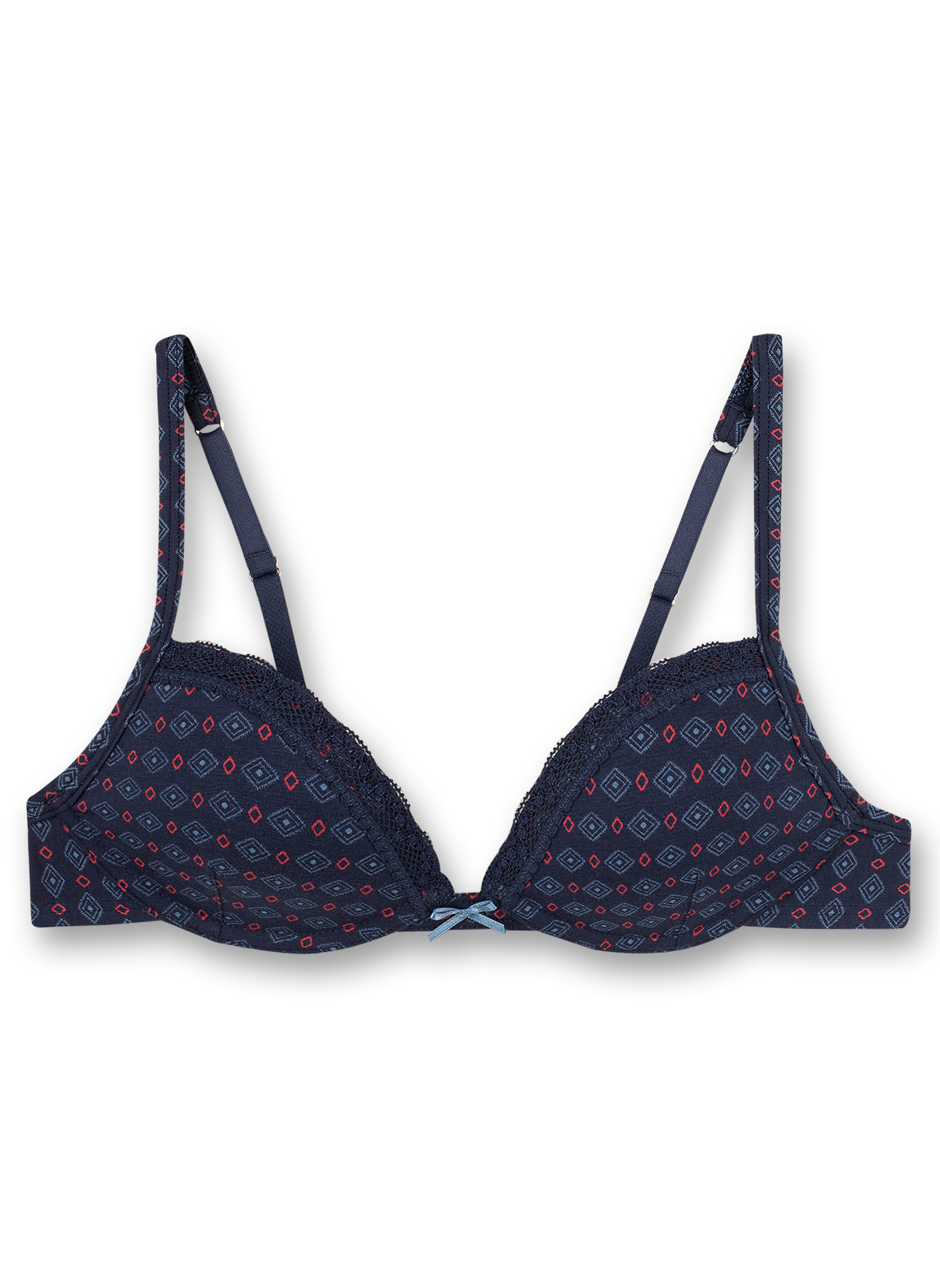 Mädchen-Soft Cup Bra Dunkelblau Ethno